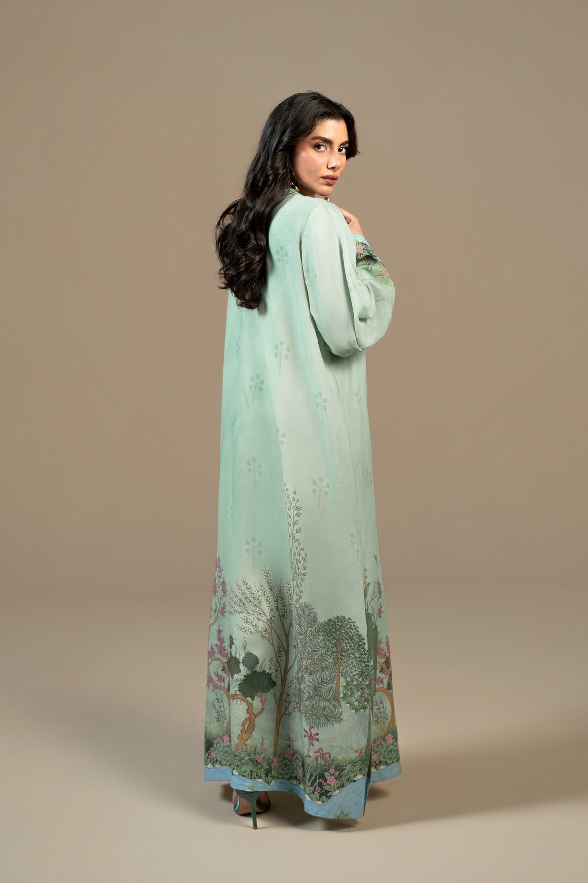 Eden Garden Silk Kaftan
