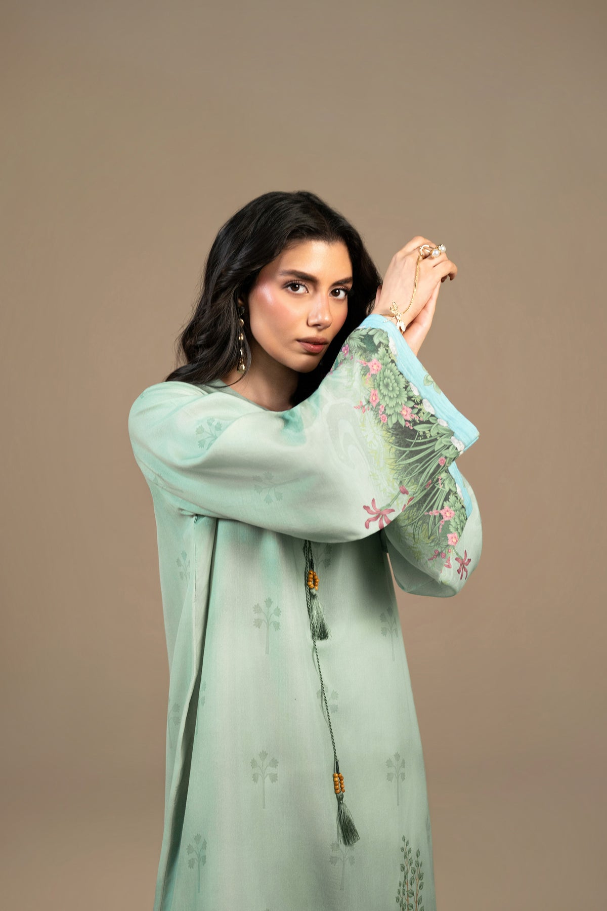 Eden Garden Silk Kaftan