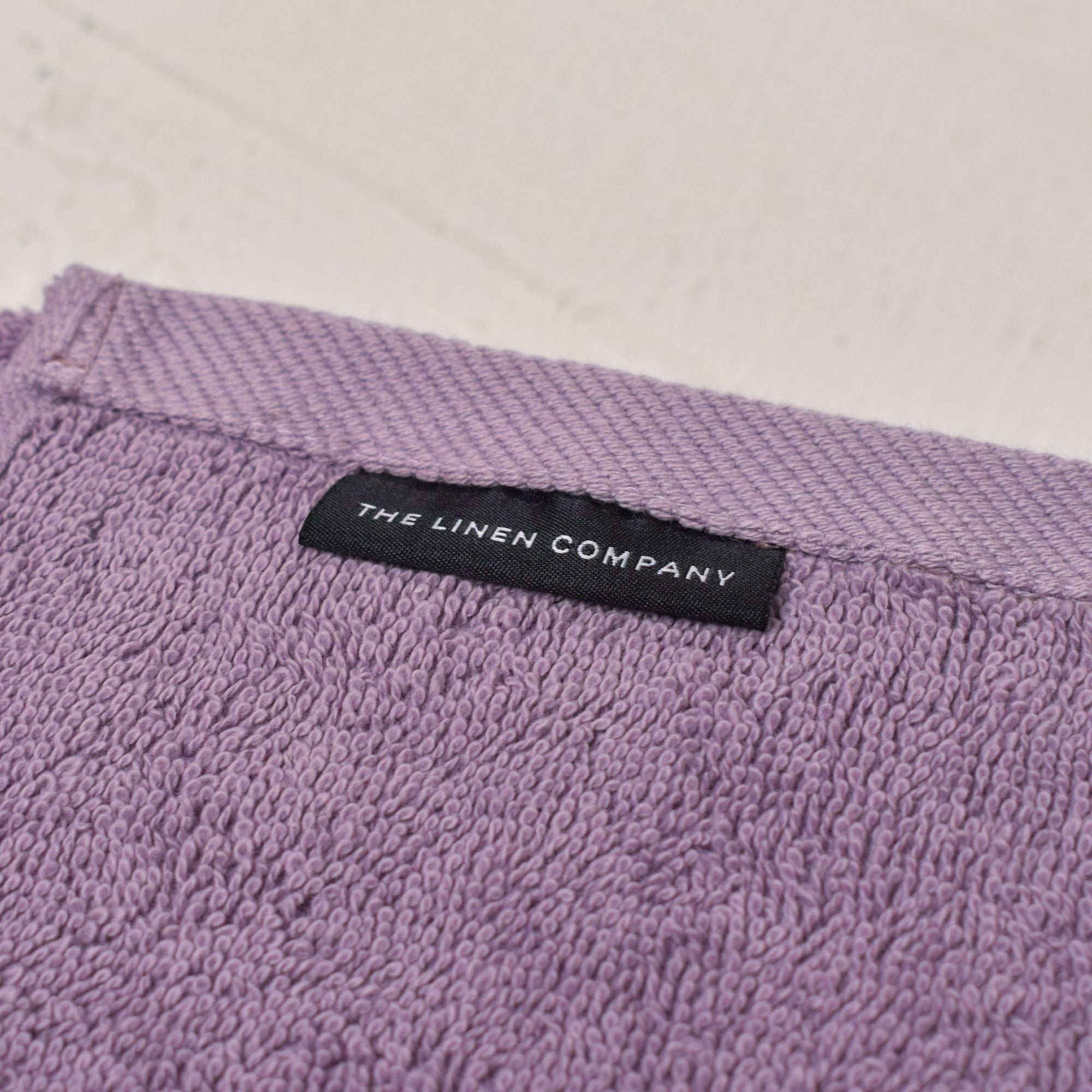 Lavender Diagonal Stripe Bath Towel