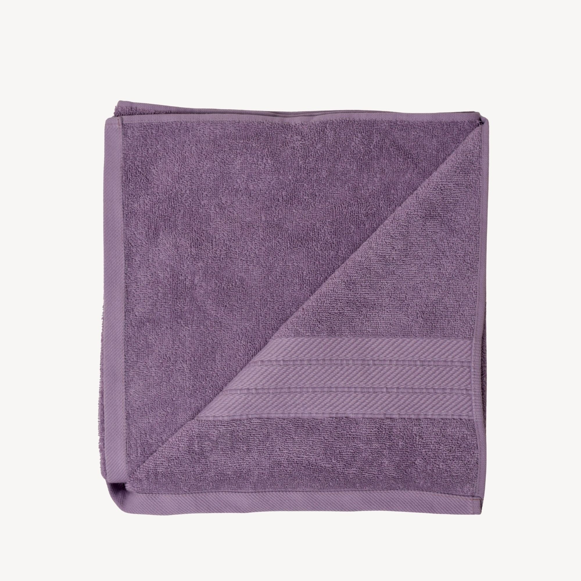 Lavender Diagonal Stripe Bath Towel