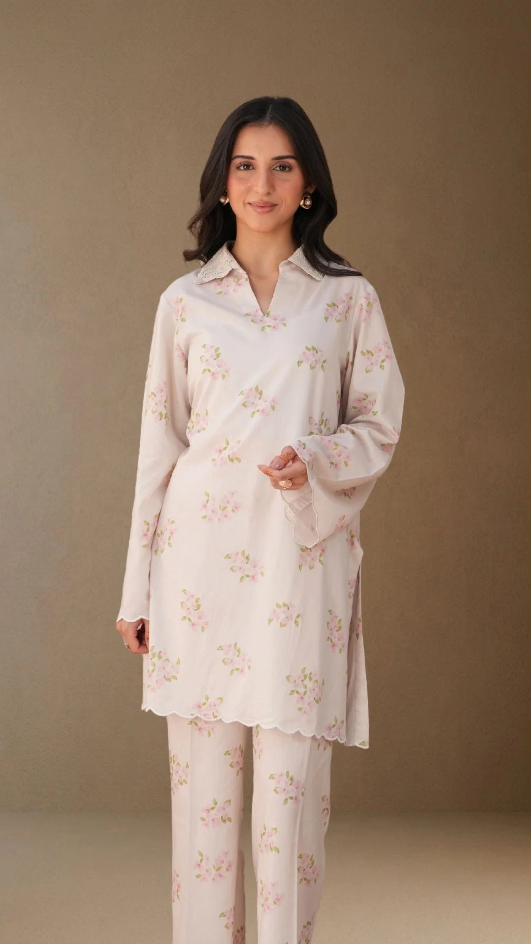 Rose Blanc Co-ord Set - Luxe Bamboo