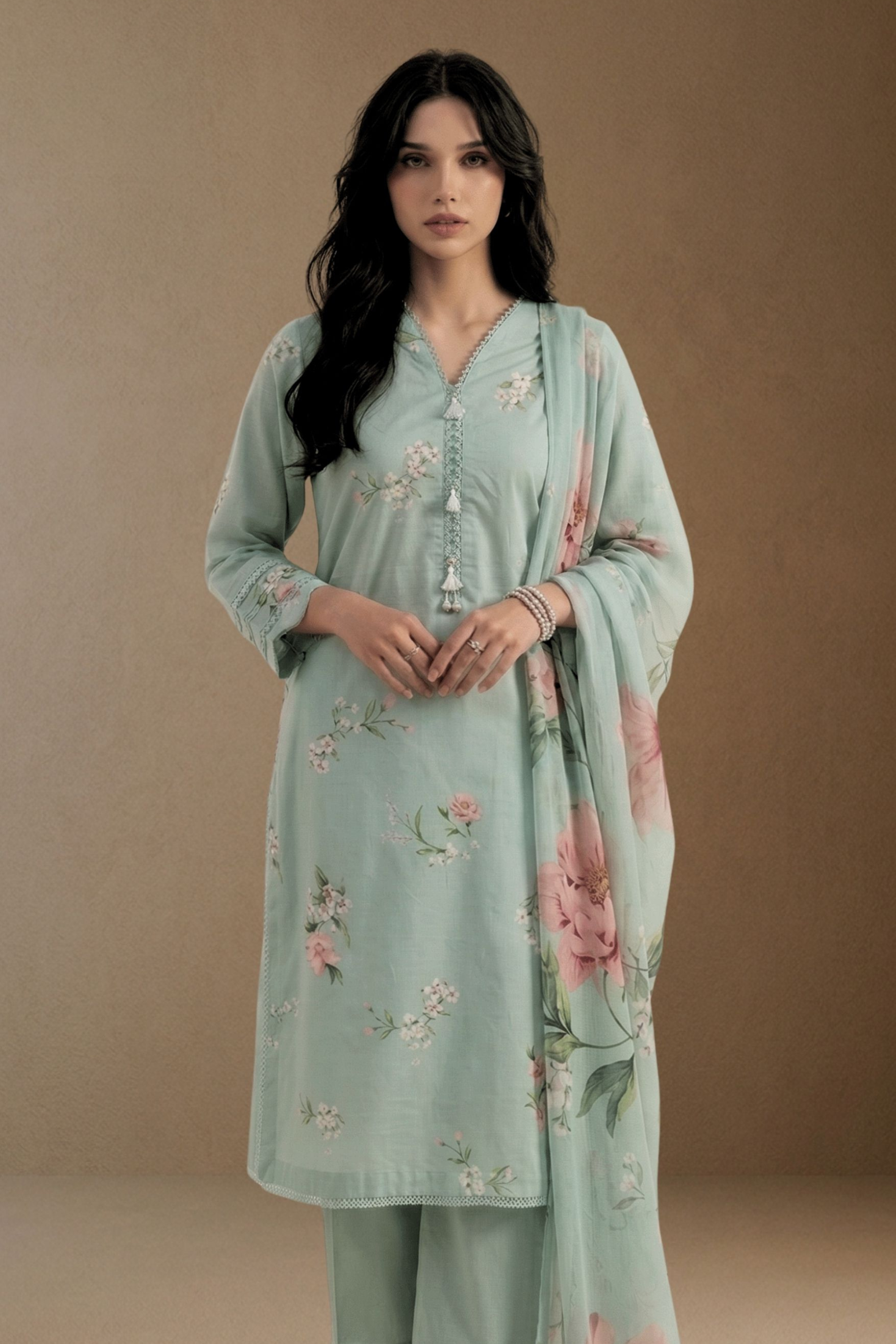 Odette - Printed Lawn Suit