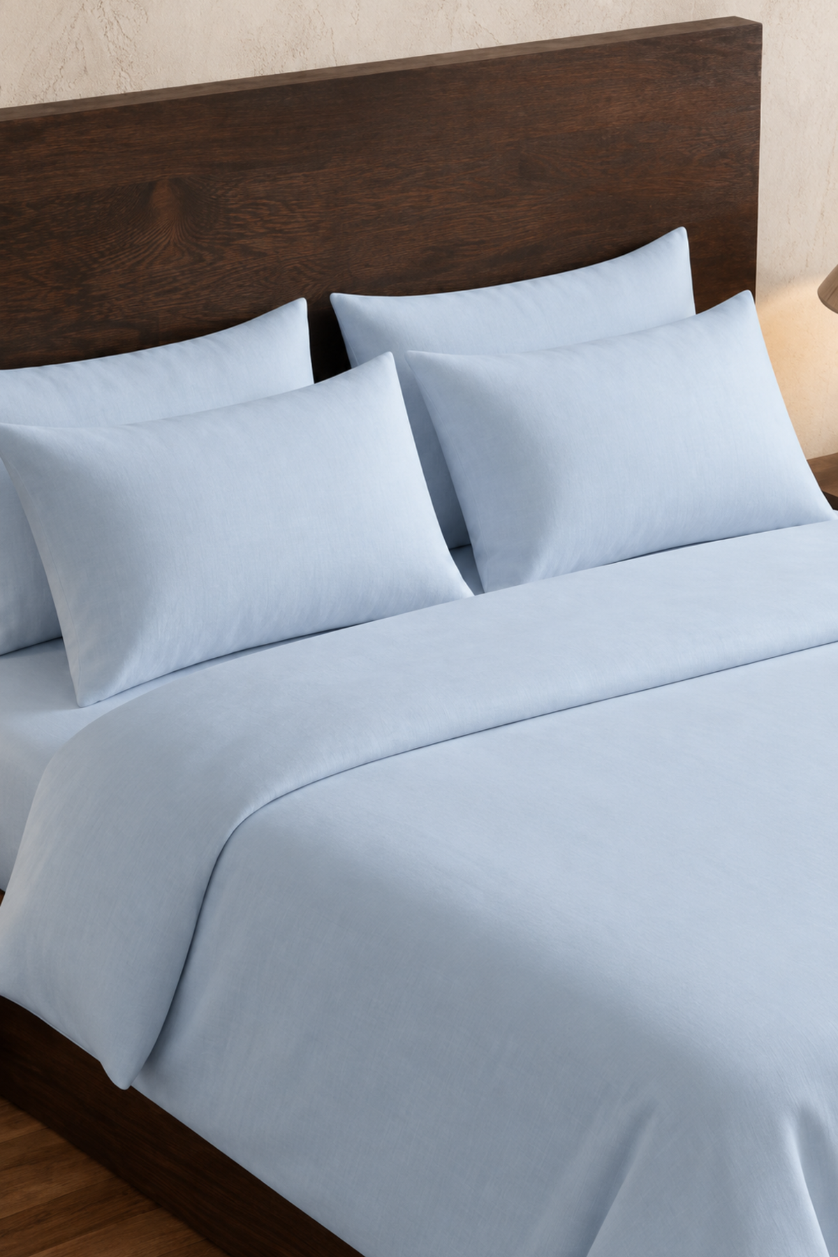 T800 Luxe Light Blue Duvet Set