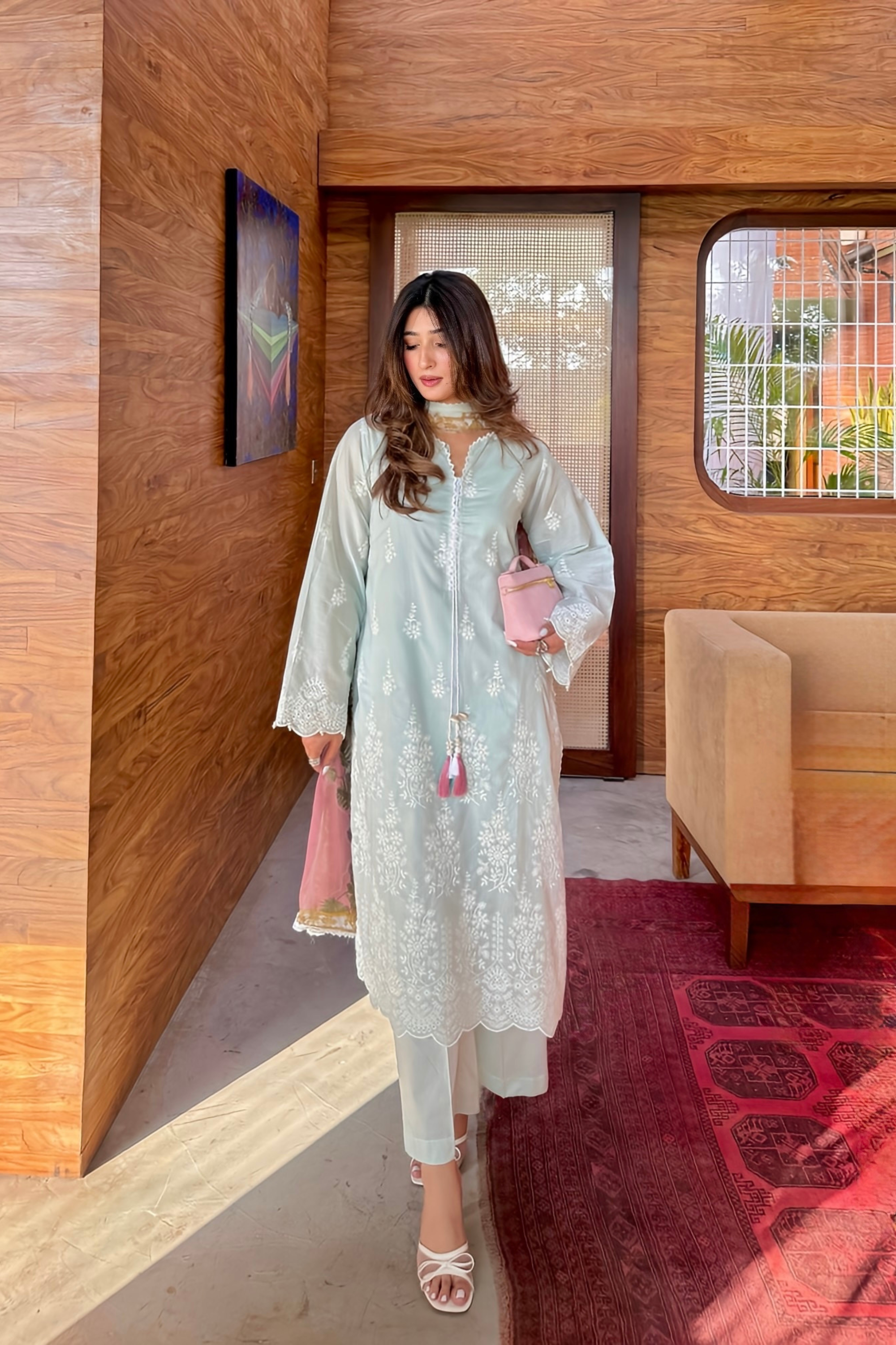 Ethereal Mint - Lawn Suit