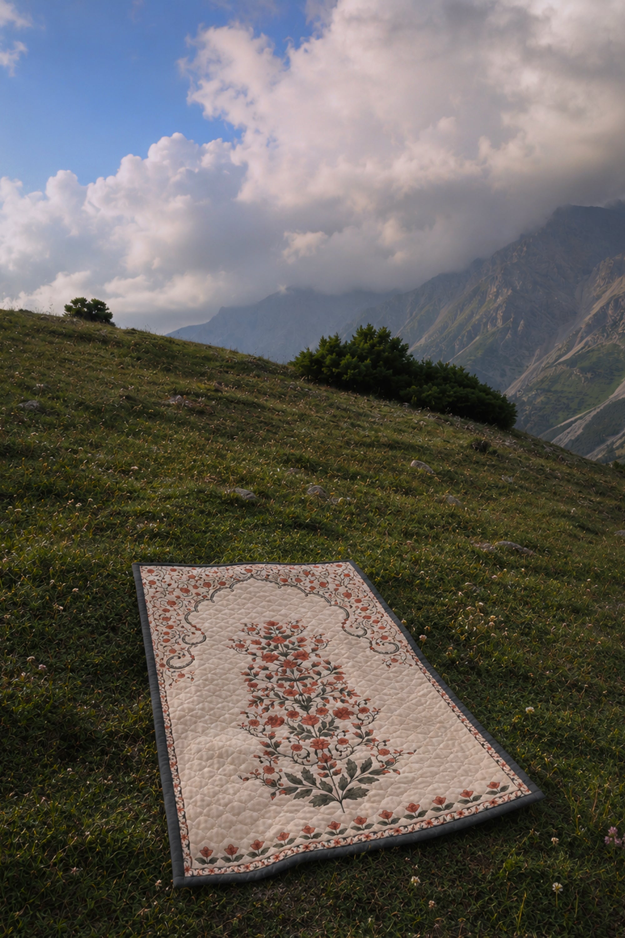 الہی Quilted سفر نماز چٹائی