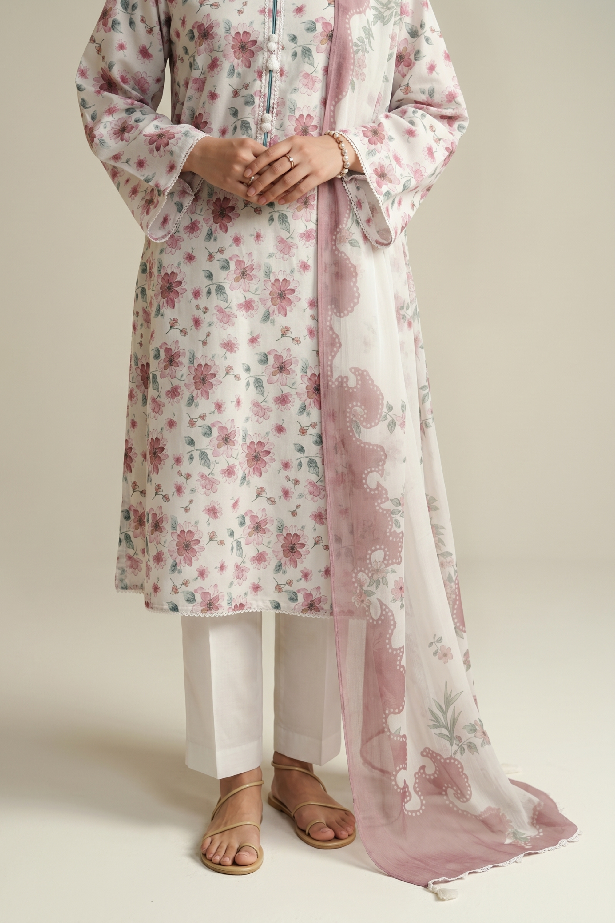 Brocade - Printed Lawn Suit