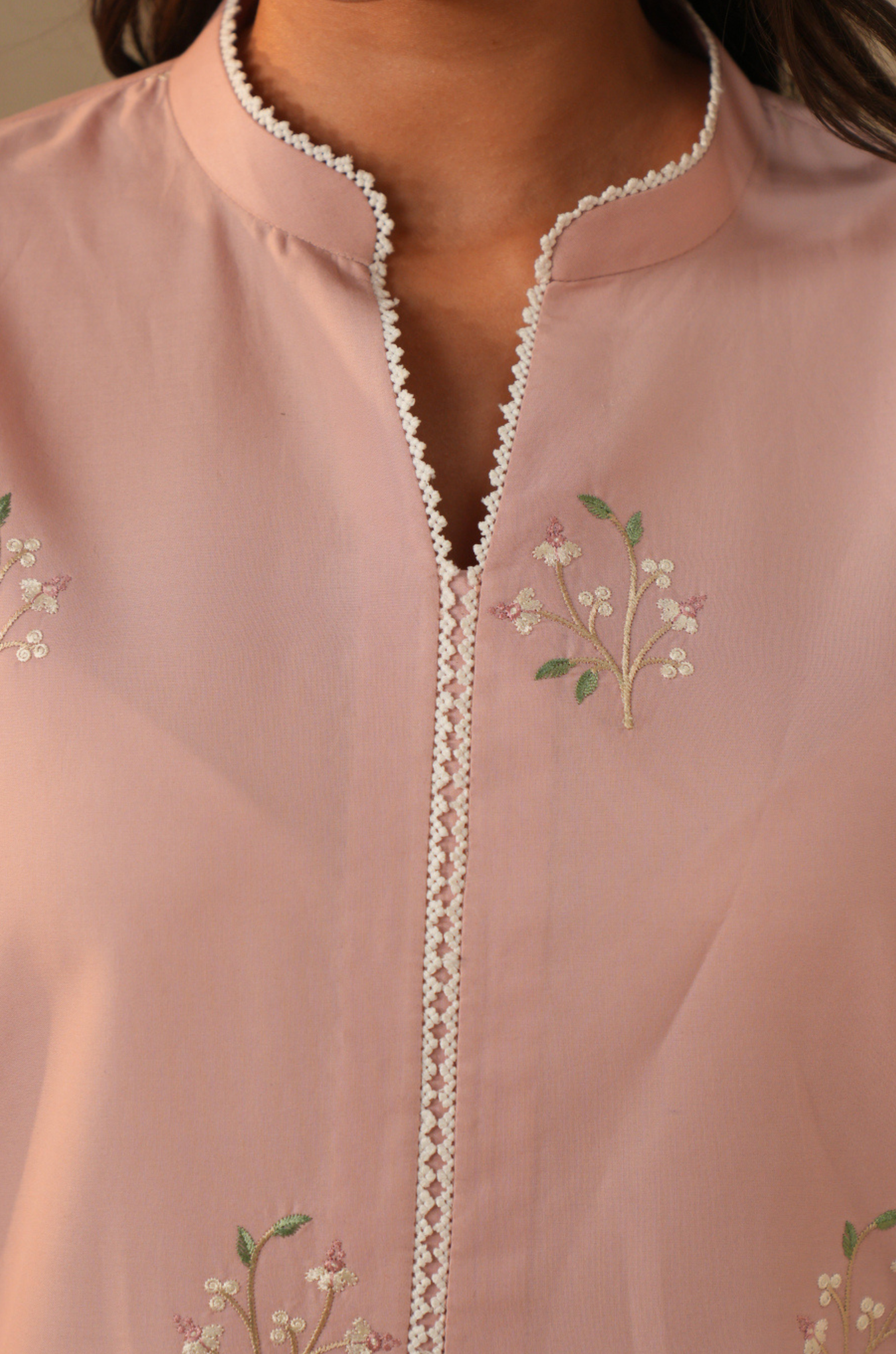 Rose Brocade Co-ord Set