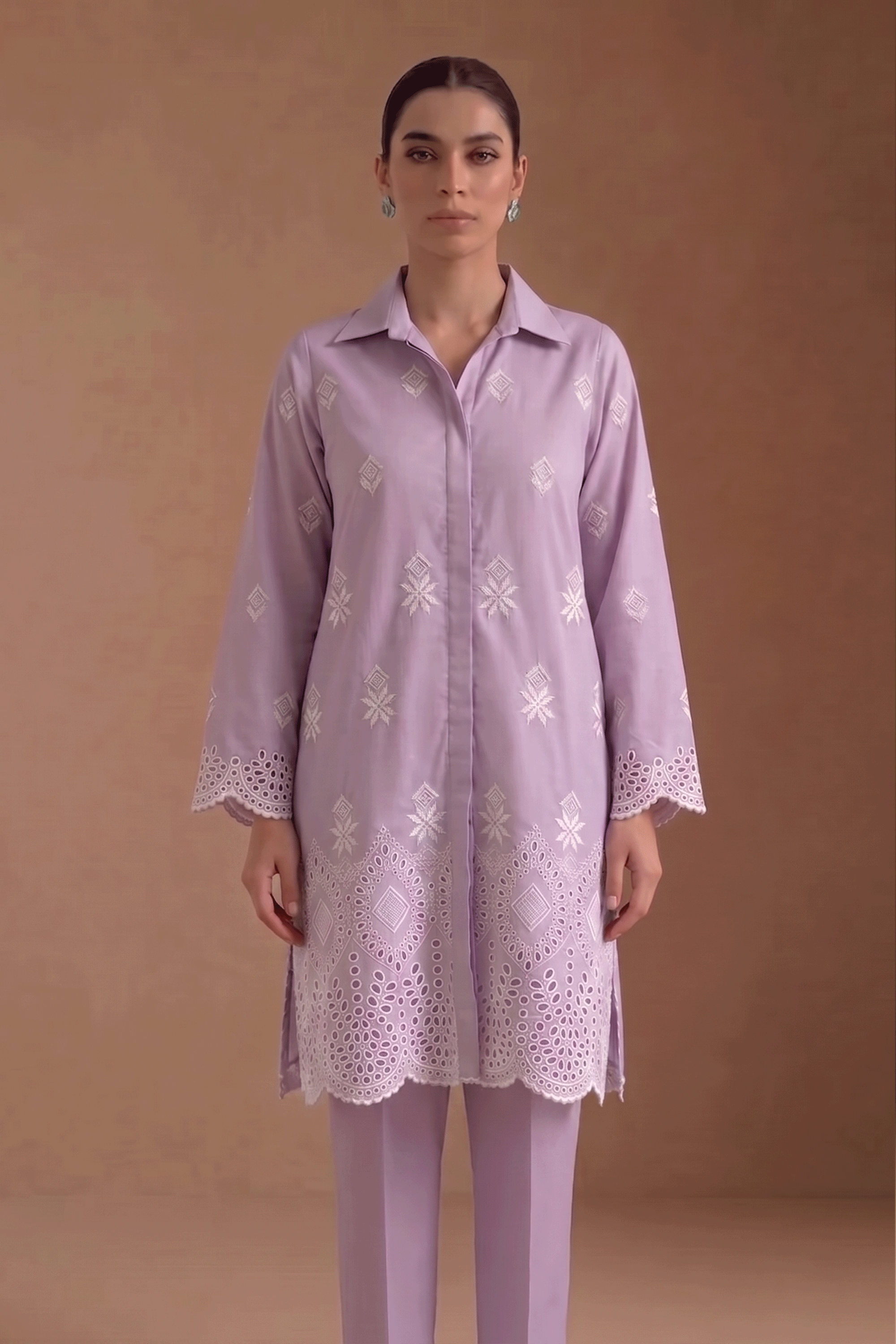 Amethyst Lilac - Luxury Lawn Suit