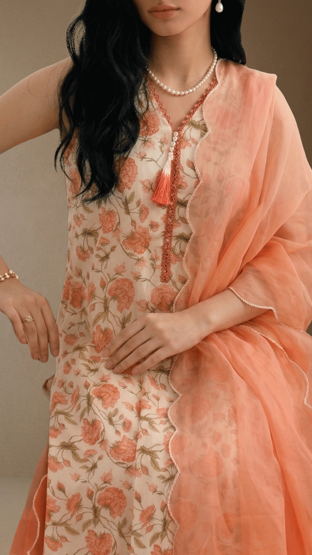 Corelle - Printed Lawn Suit