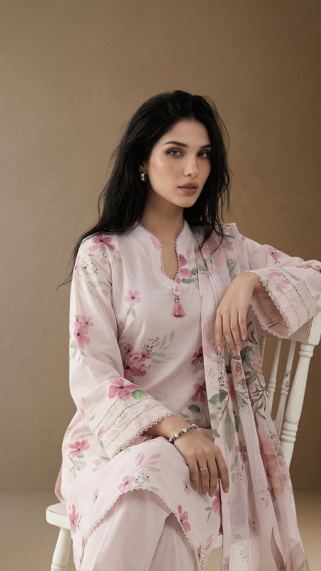 Crimson Garden - Printed Lawn Suit
