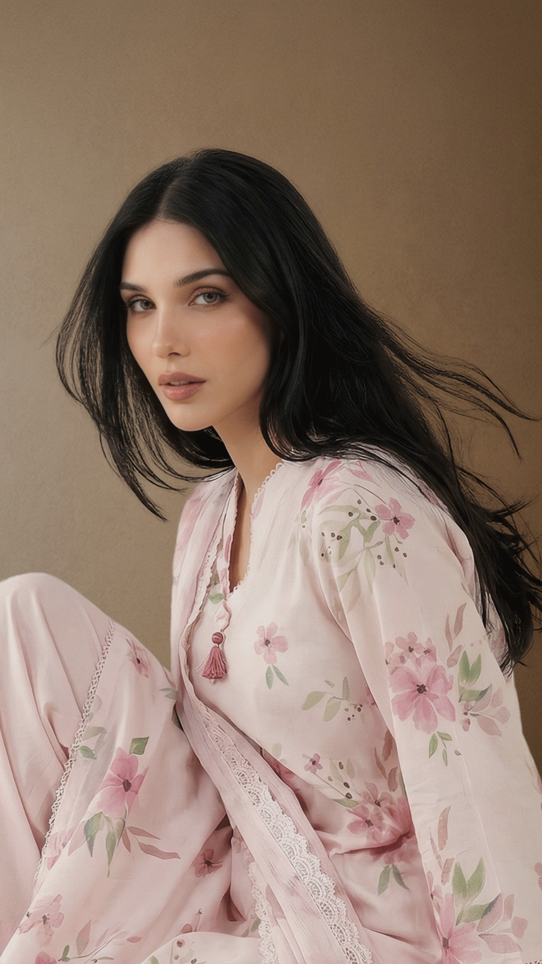 Crimson Garden - Printed Lawn Suit