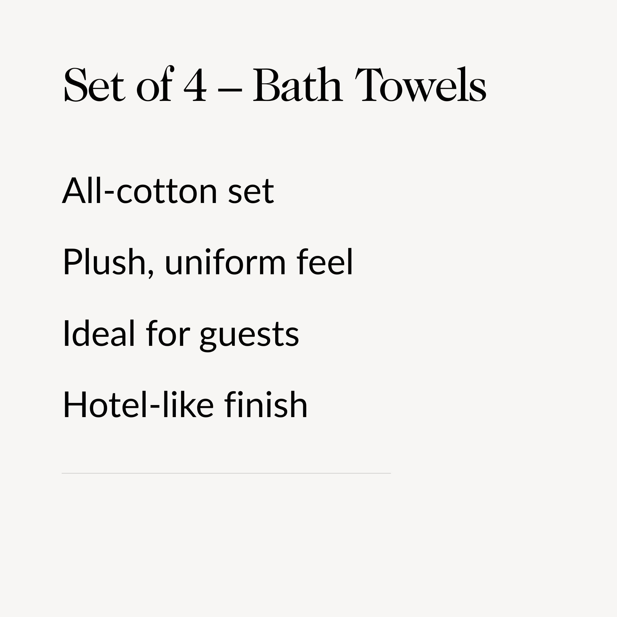 Bath/Hand Towel - Set Of 4
