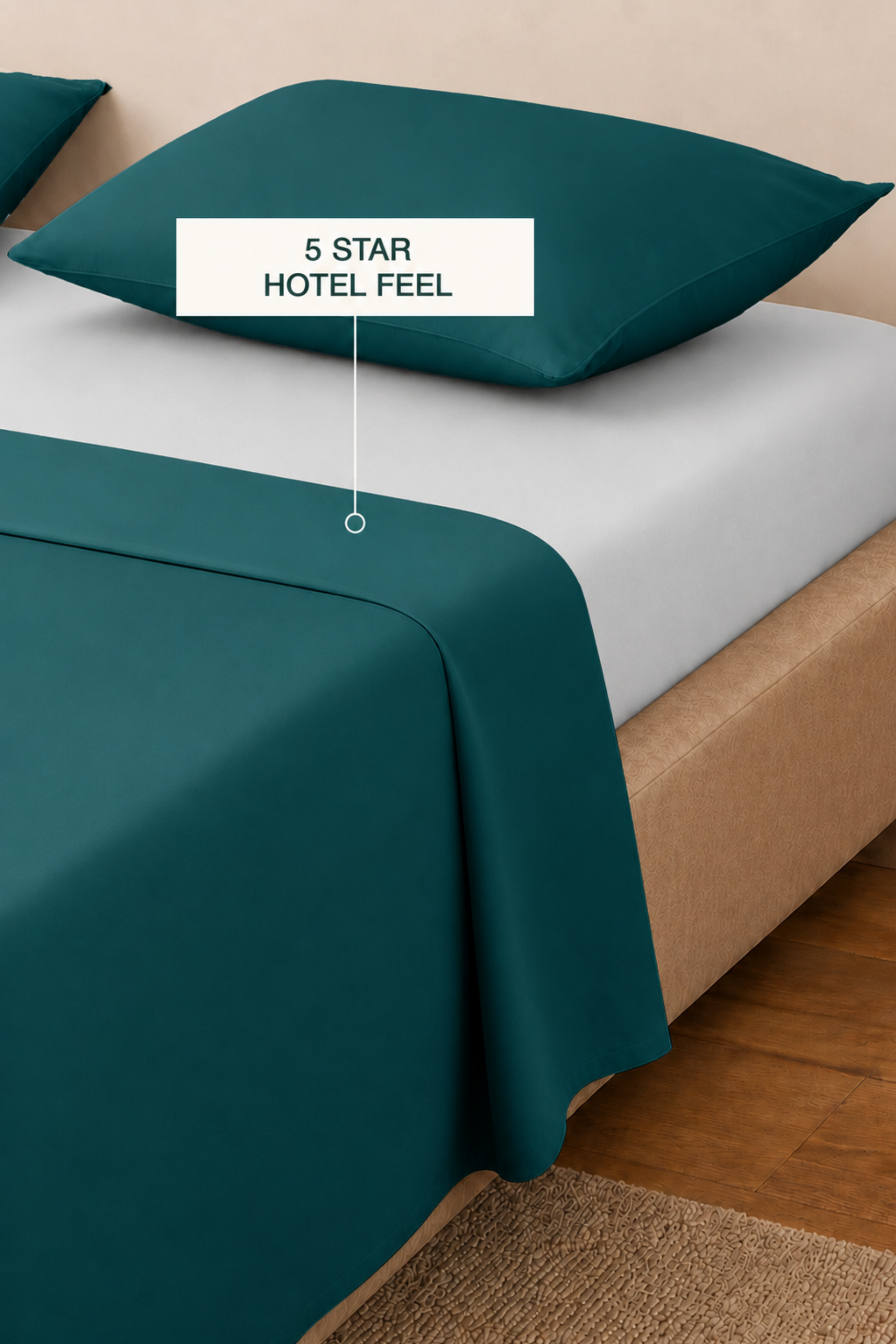 Teal Bed Sheets - Luxe T400 Egyptian Cotton