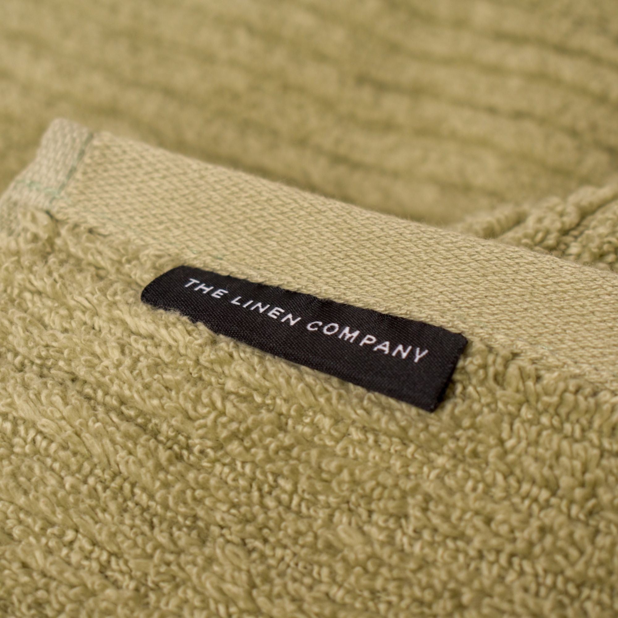 Sage Green Ribbed Bath Towel