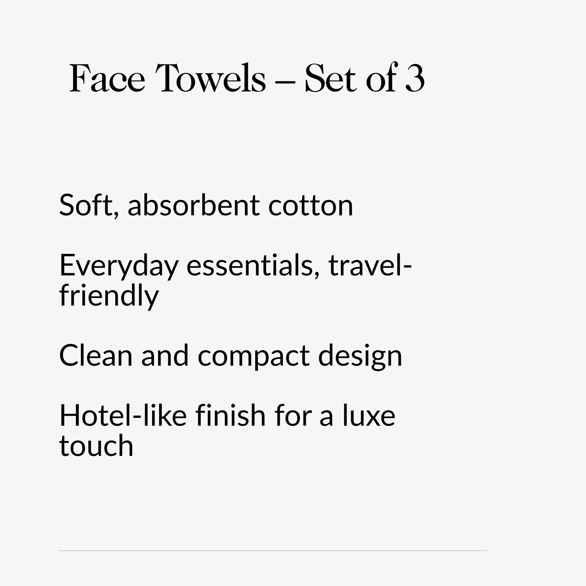 Face Towel - Set of 3