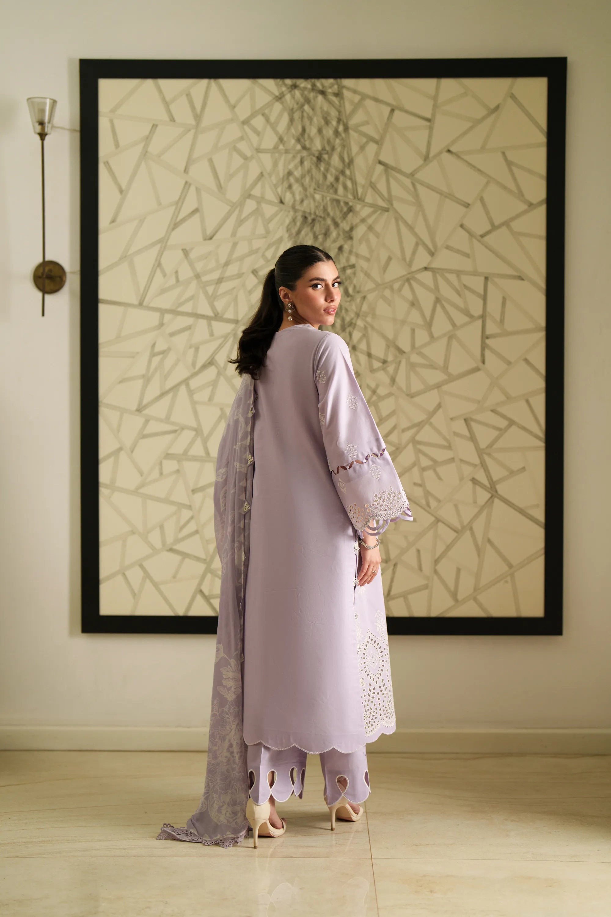Amethyst Lilac - Luxury Lawn Suit
