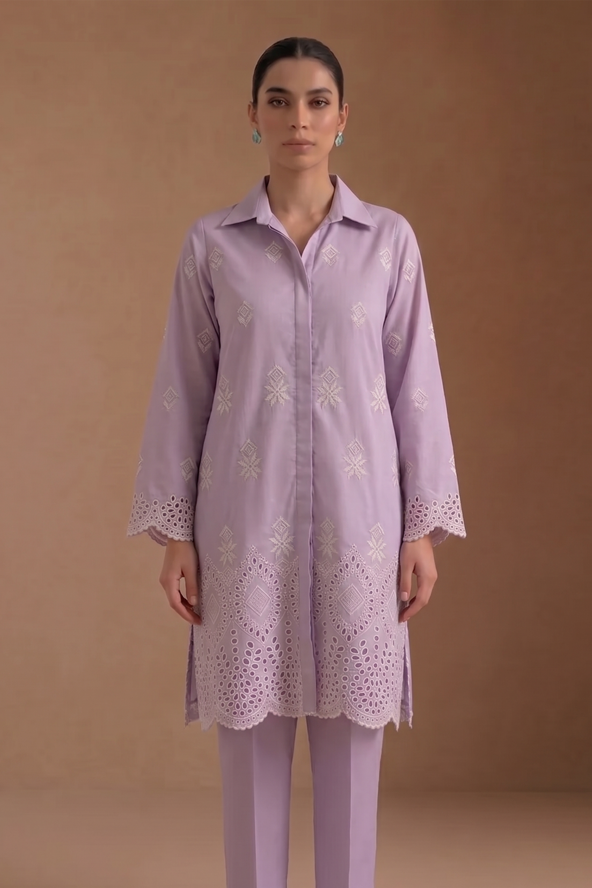 Amethyst Lilac - Luxury Lawn Suit