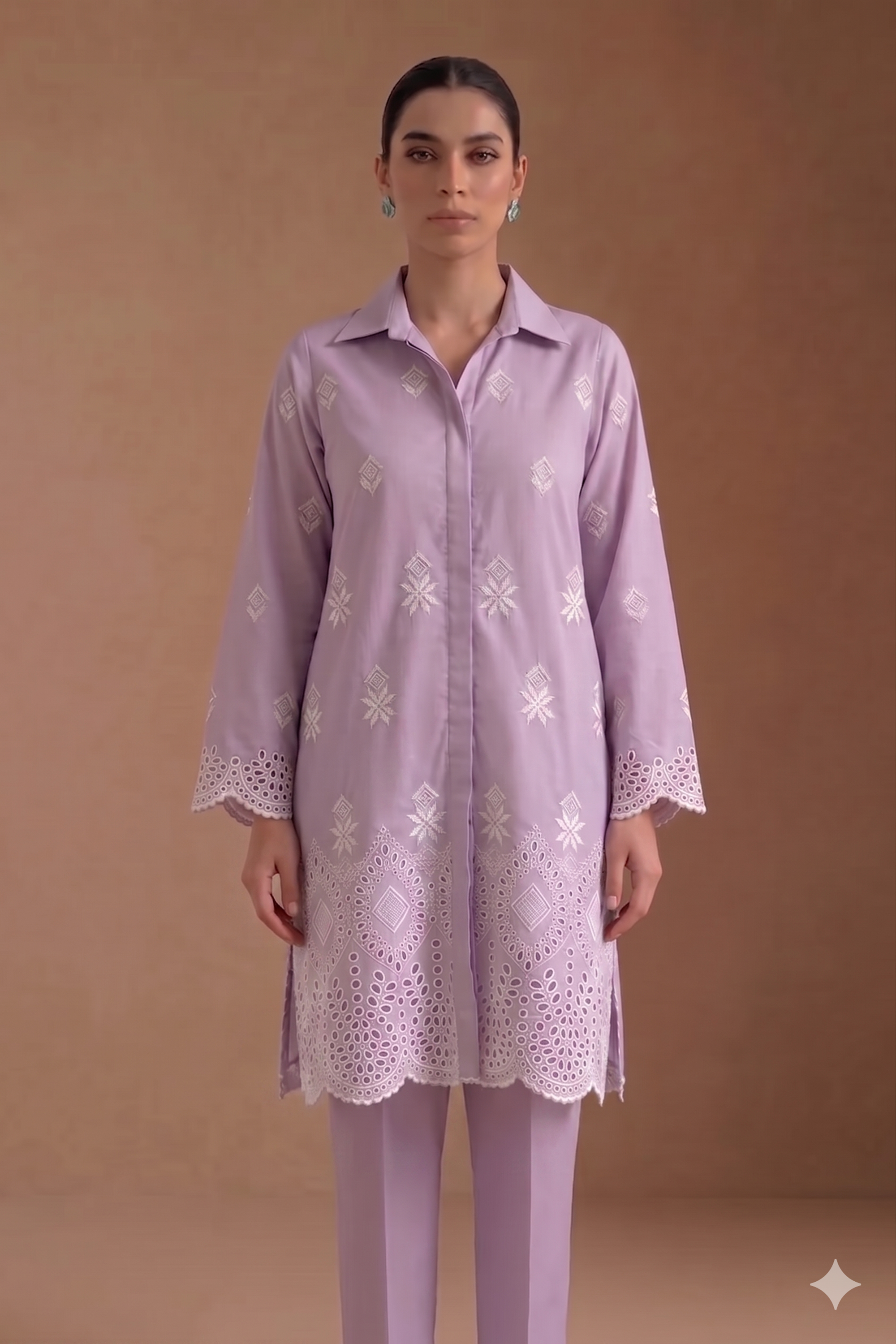 Amethyst Lilac - Luxury Lawn Suit
