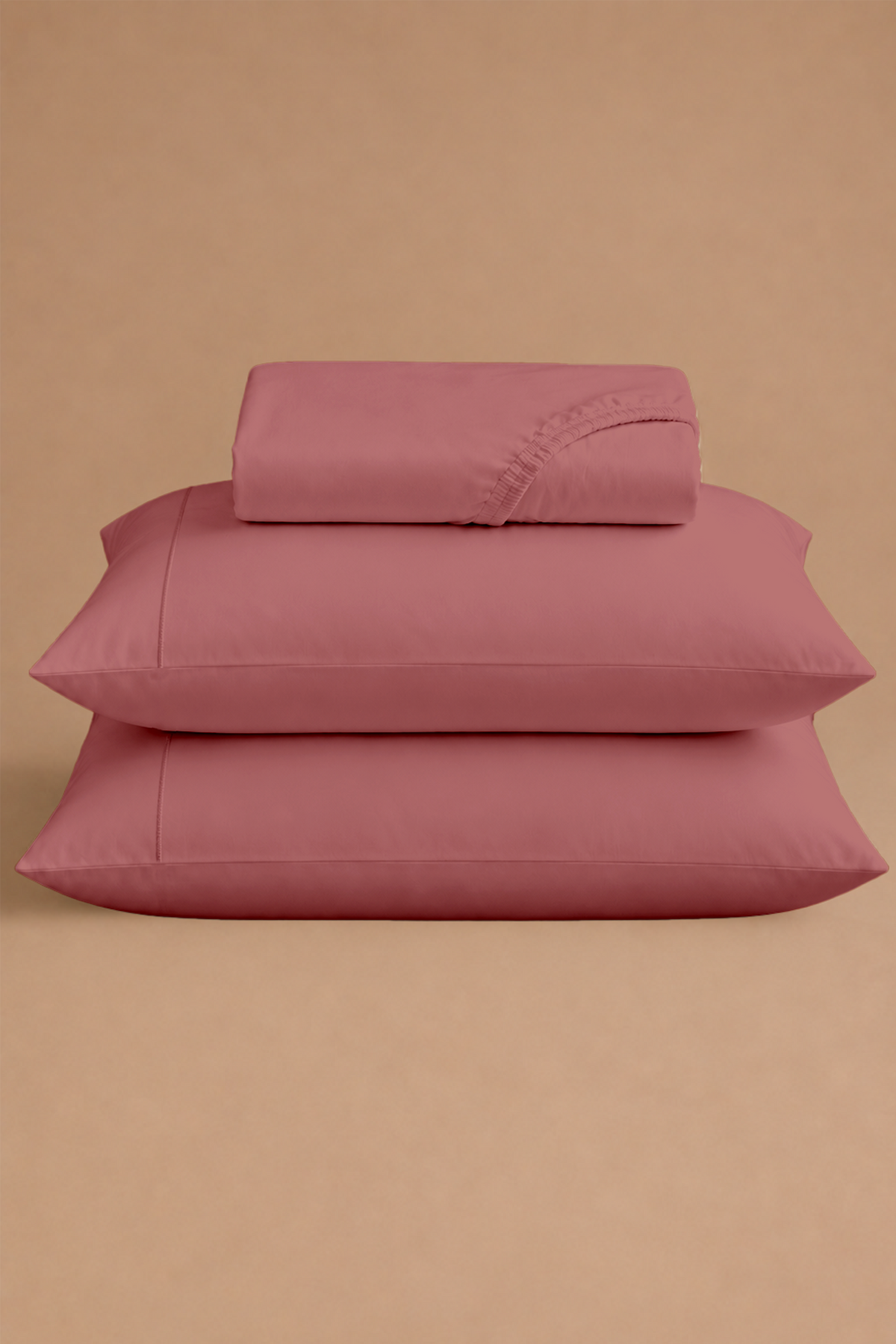 Tencel Cooling Rose Pink Fitted Sheet Set