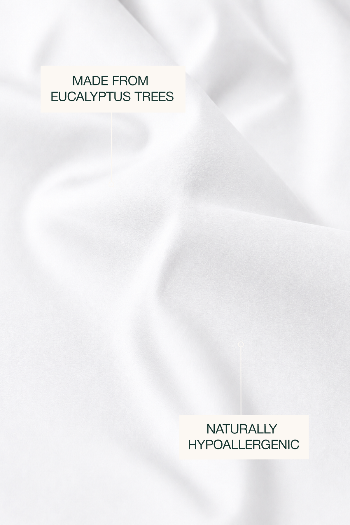 Tencel Cooling White Fitted Sheet Set