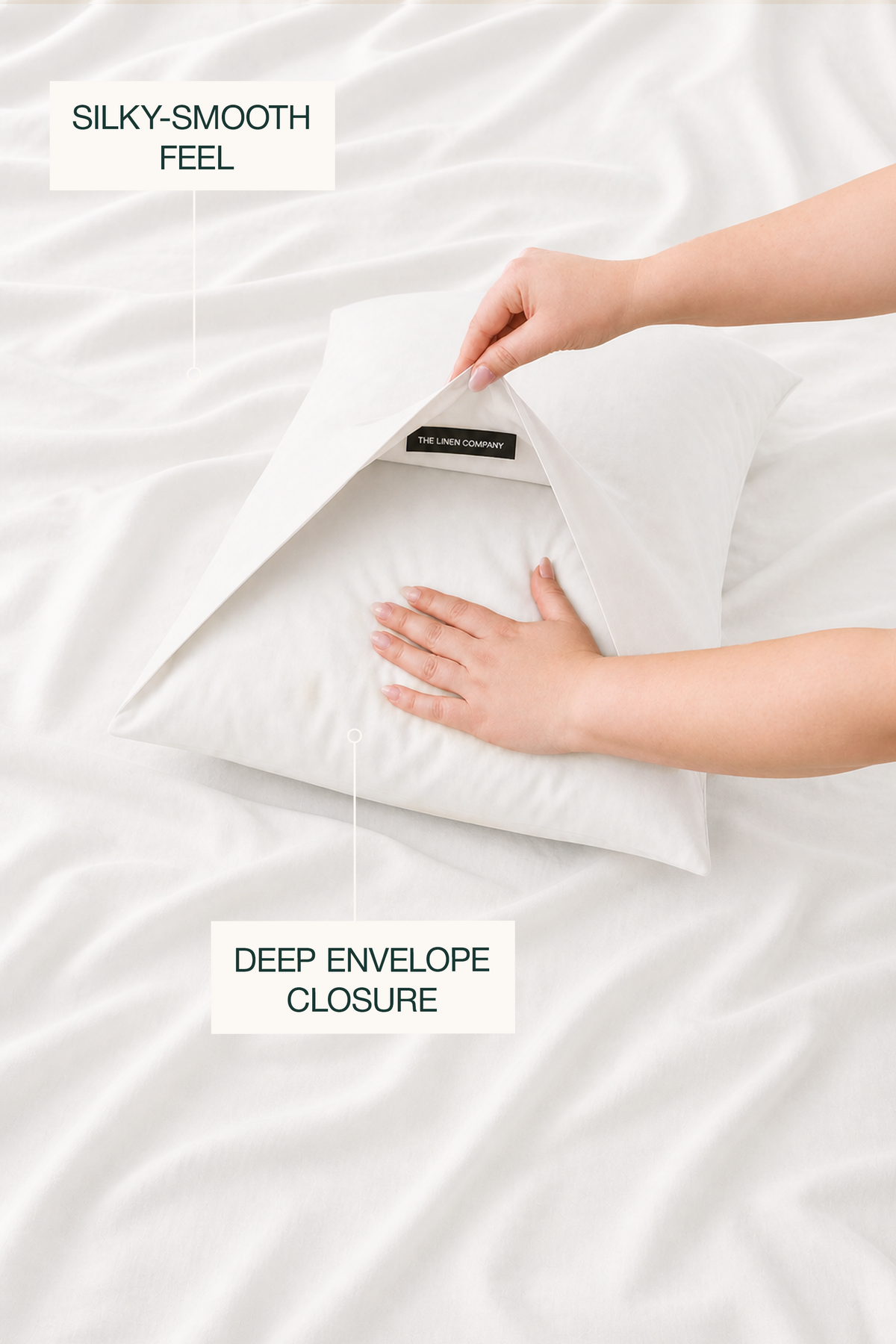 Tencel Cooling White Duvet Cover Set