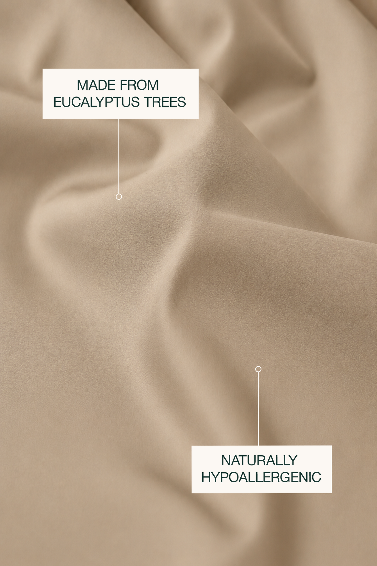 Tencel Cooling Taupe Fitted Sheet Set