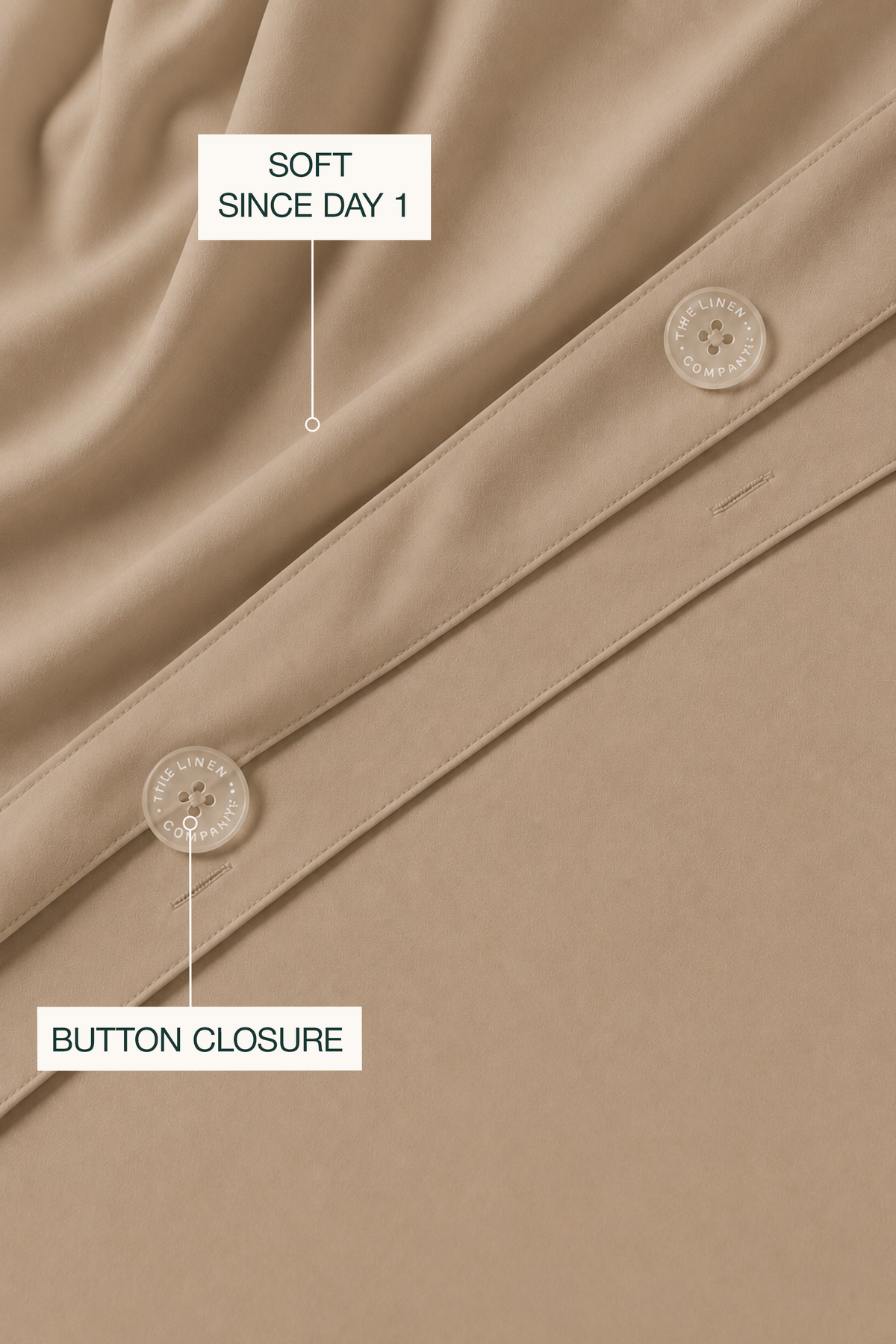 Tencel Cooling Taupe Duvet Cover Set