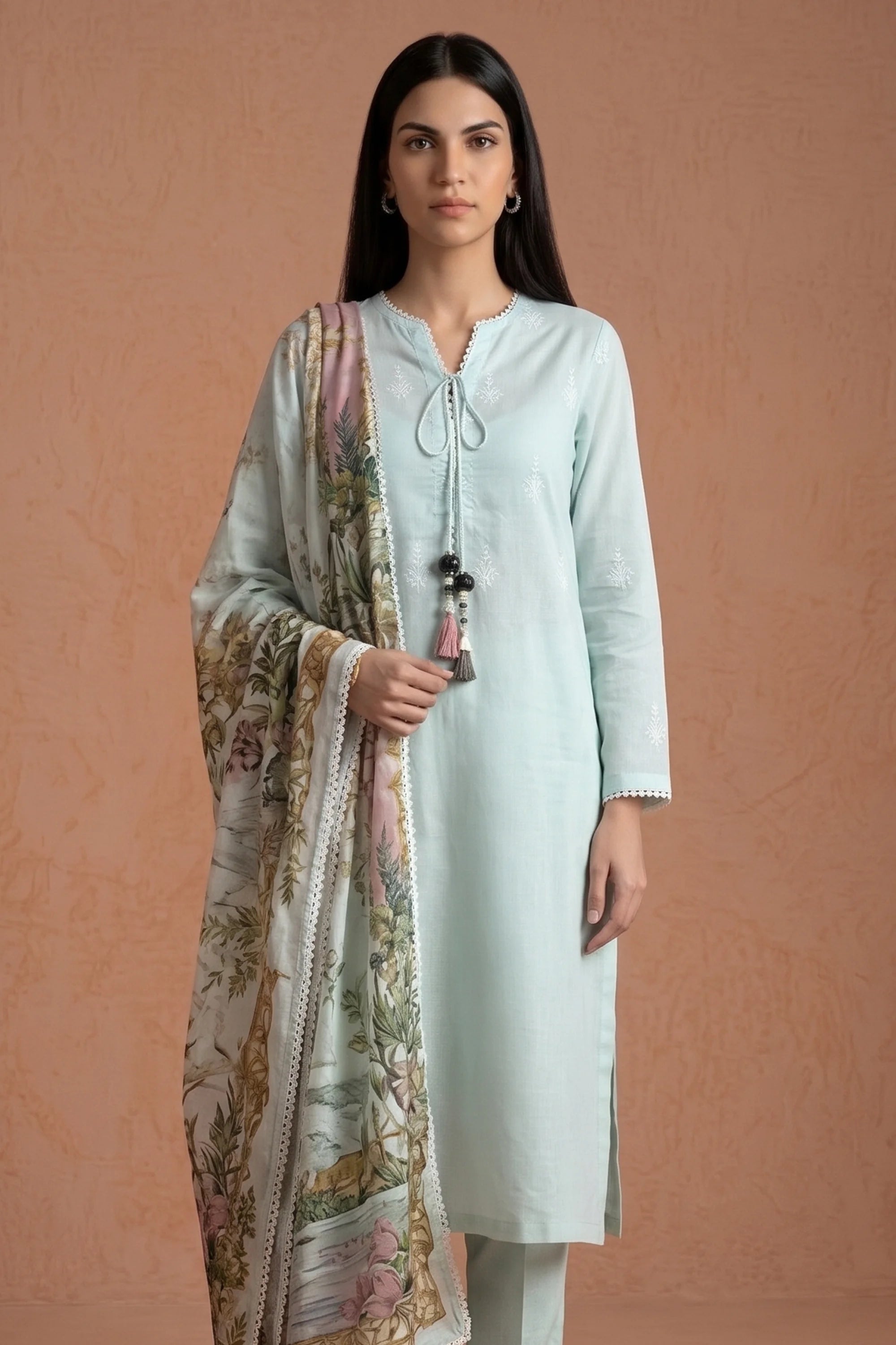Ethereal Mint - Luxury Lawn Suit
