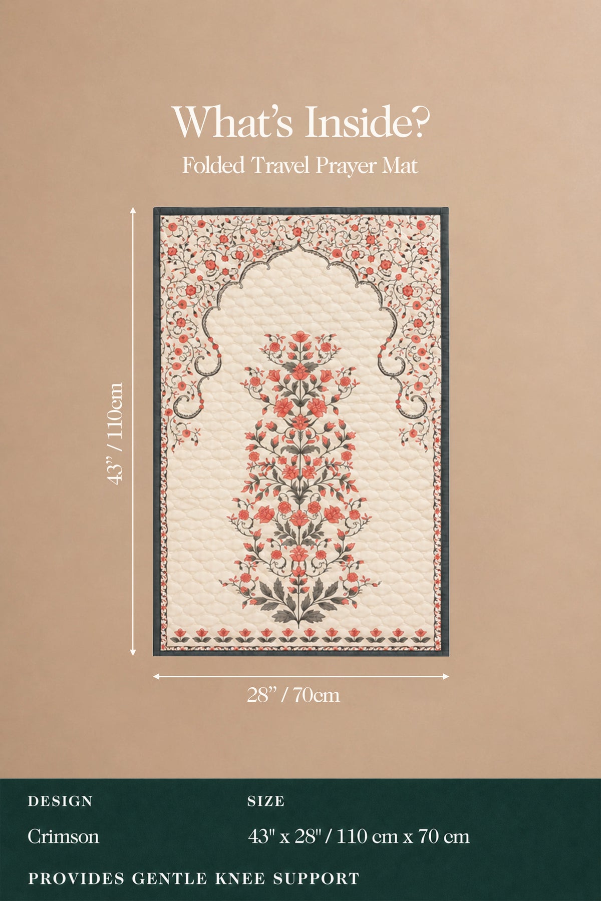 Celestial Quilted Travel Prayer Mat