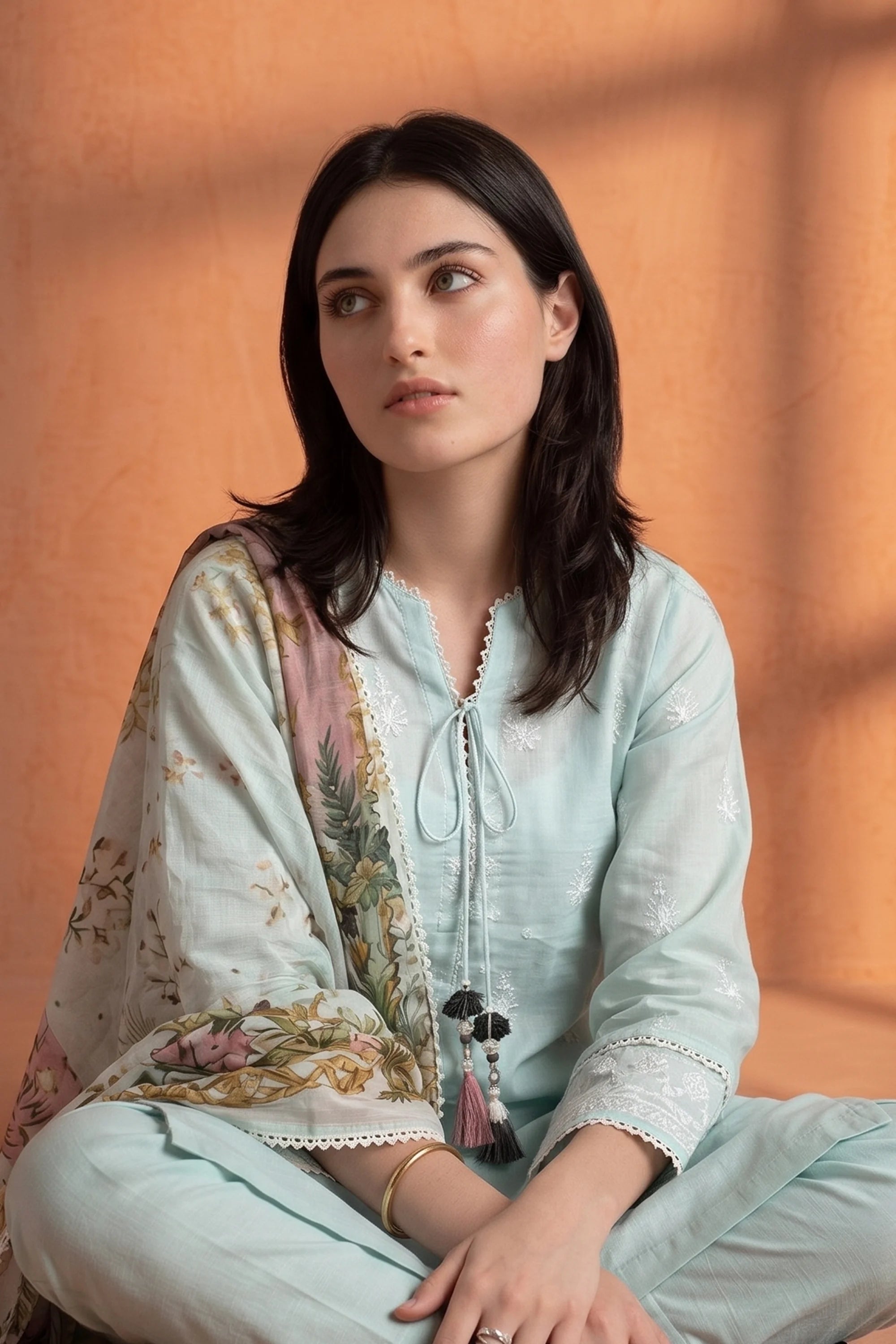 Ethereal Mint - Luxury Lawn Suit
