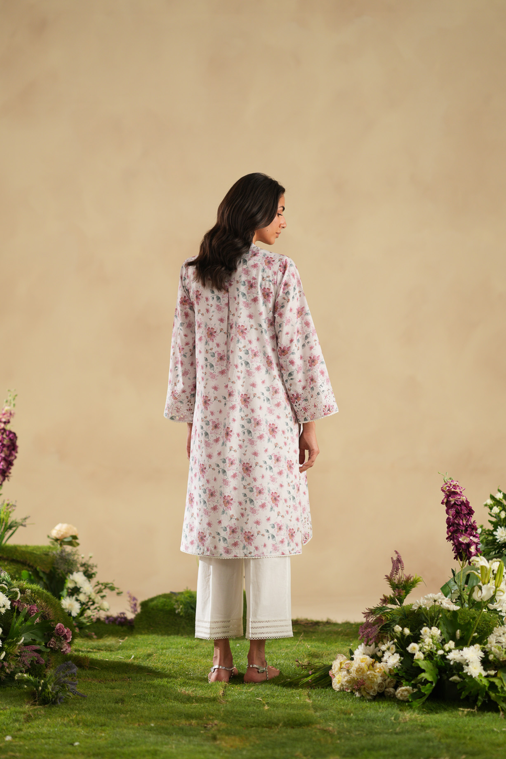 Brocade Embroidered Kurta