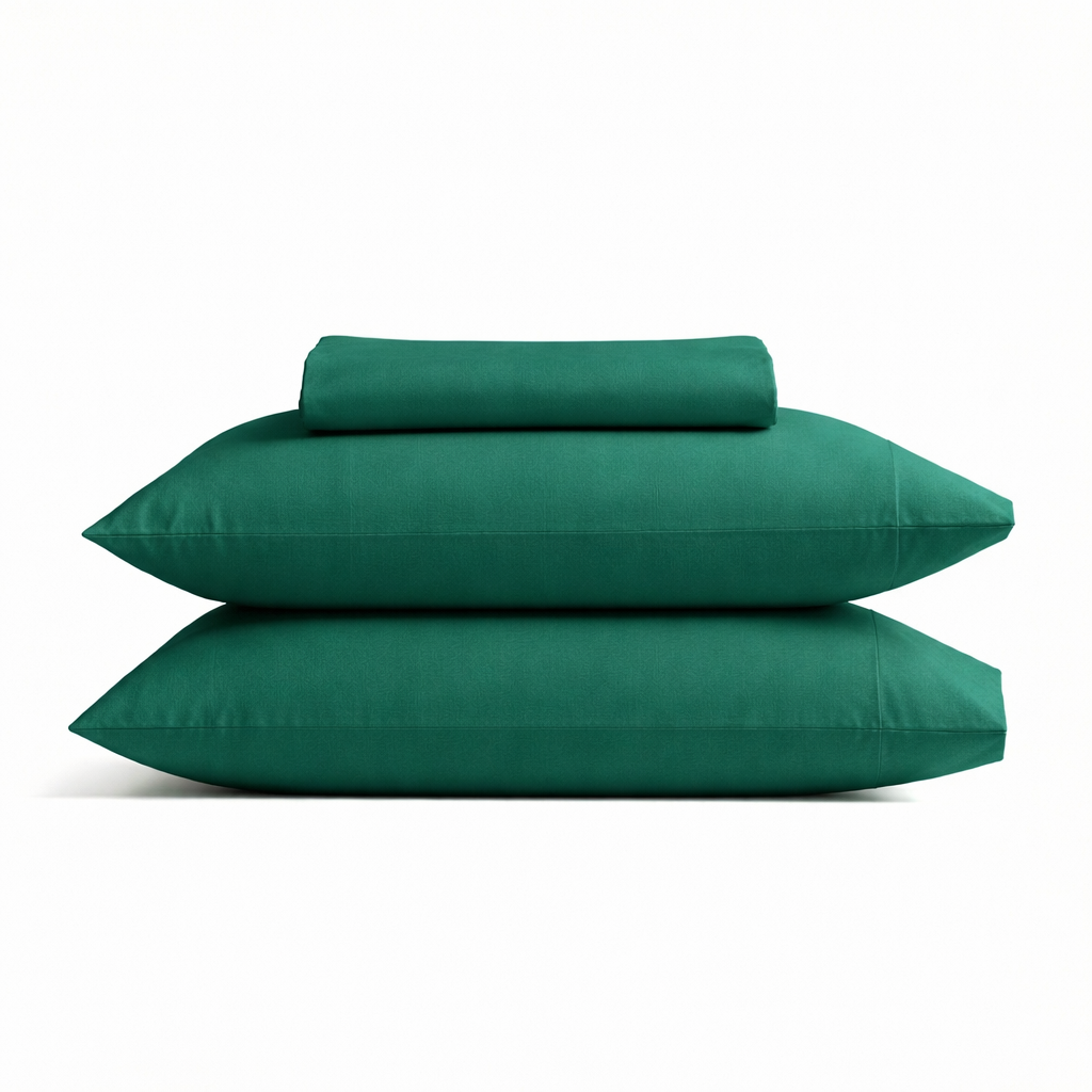 Luxe T600 Dark Green Bed Sheet Set