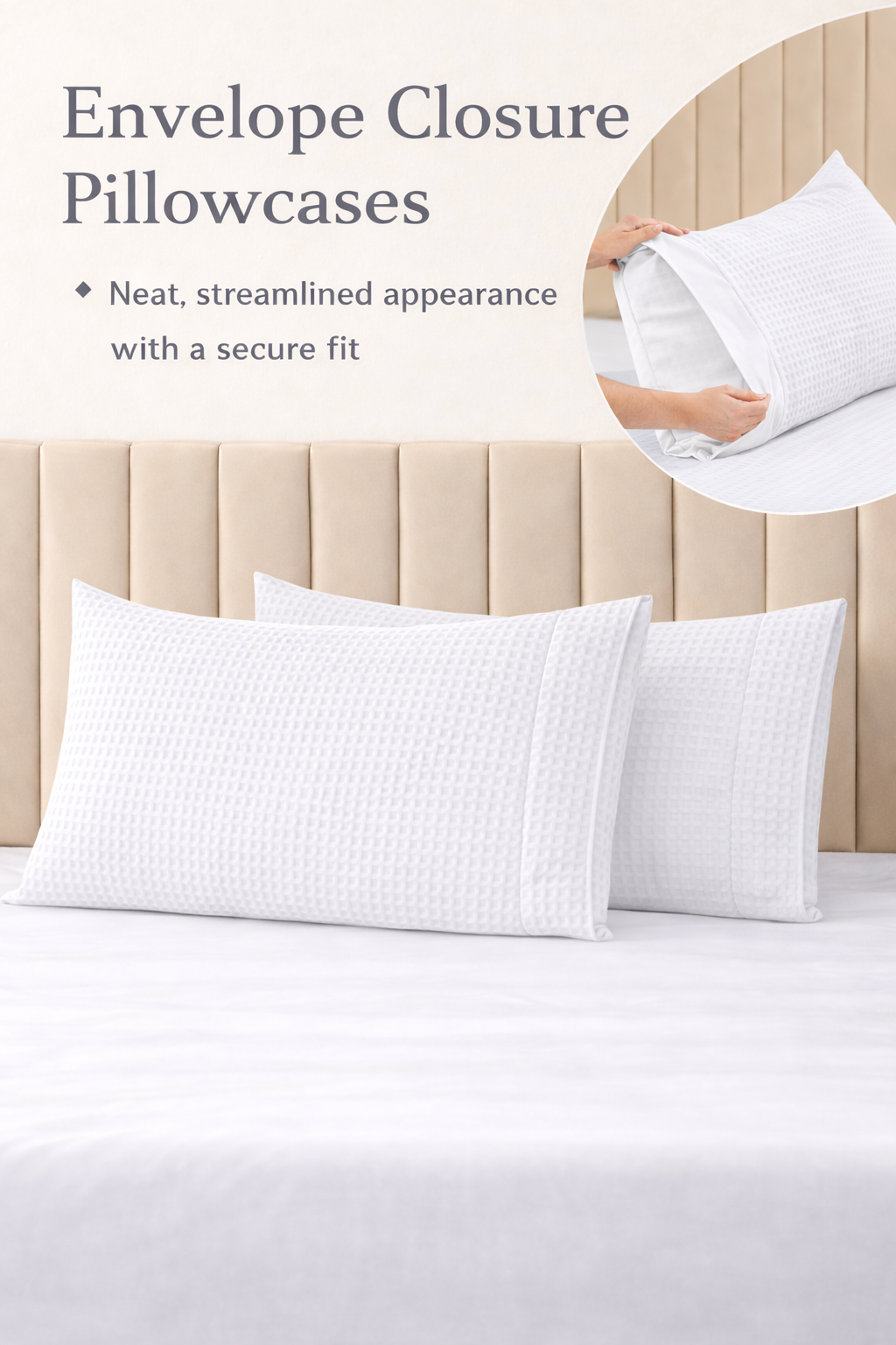 White Waffle Duvet Cover Set
