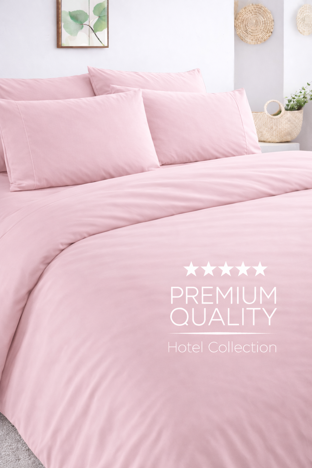 Powder Pink Duvet Cover Set