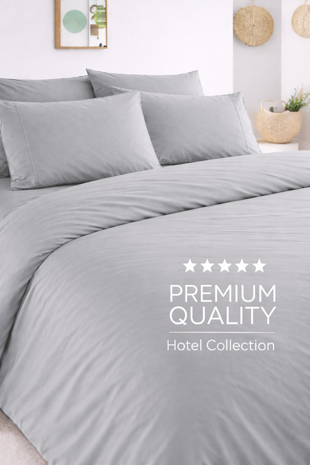 Light Grey Duvet Cover Set