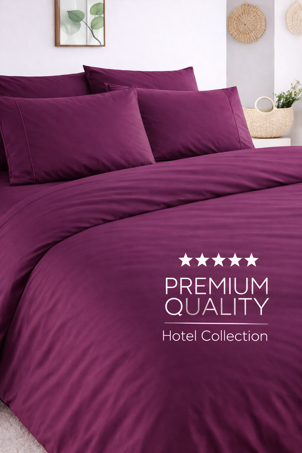 Plum Duvet Cover Set