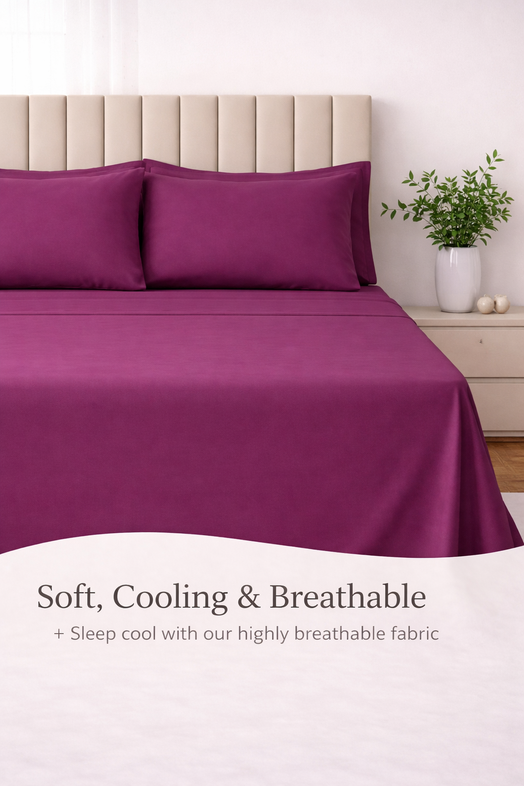 Plum Duvet Cover Set