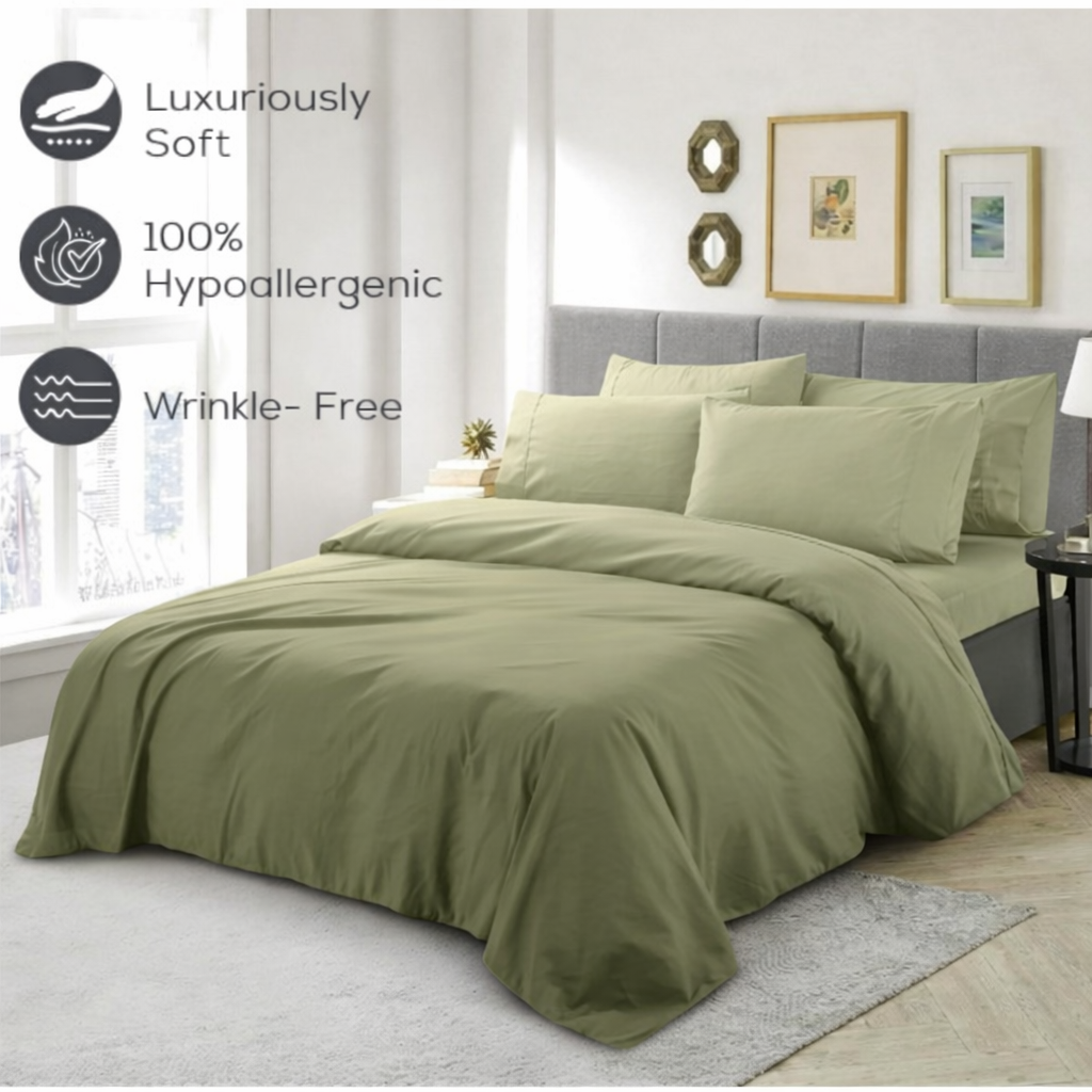 Olive Duvet Cover Set