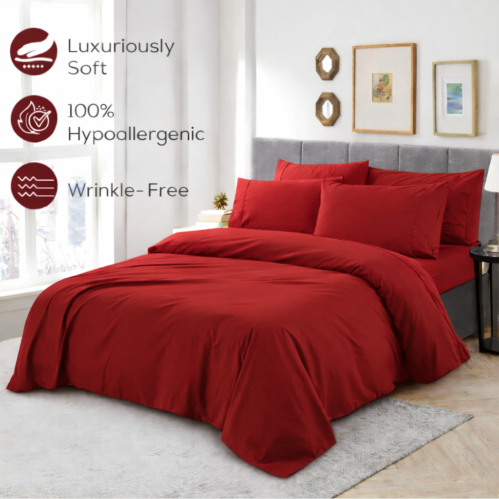 Red Duvet Cover Set