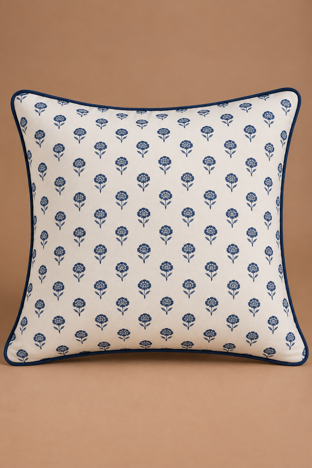 Indigo Medallion Percale Cushion Set
