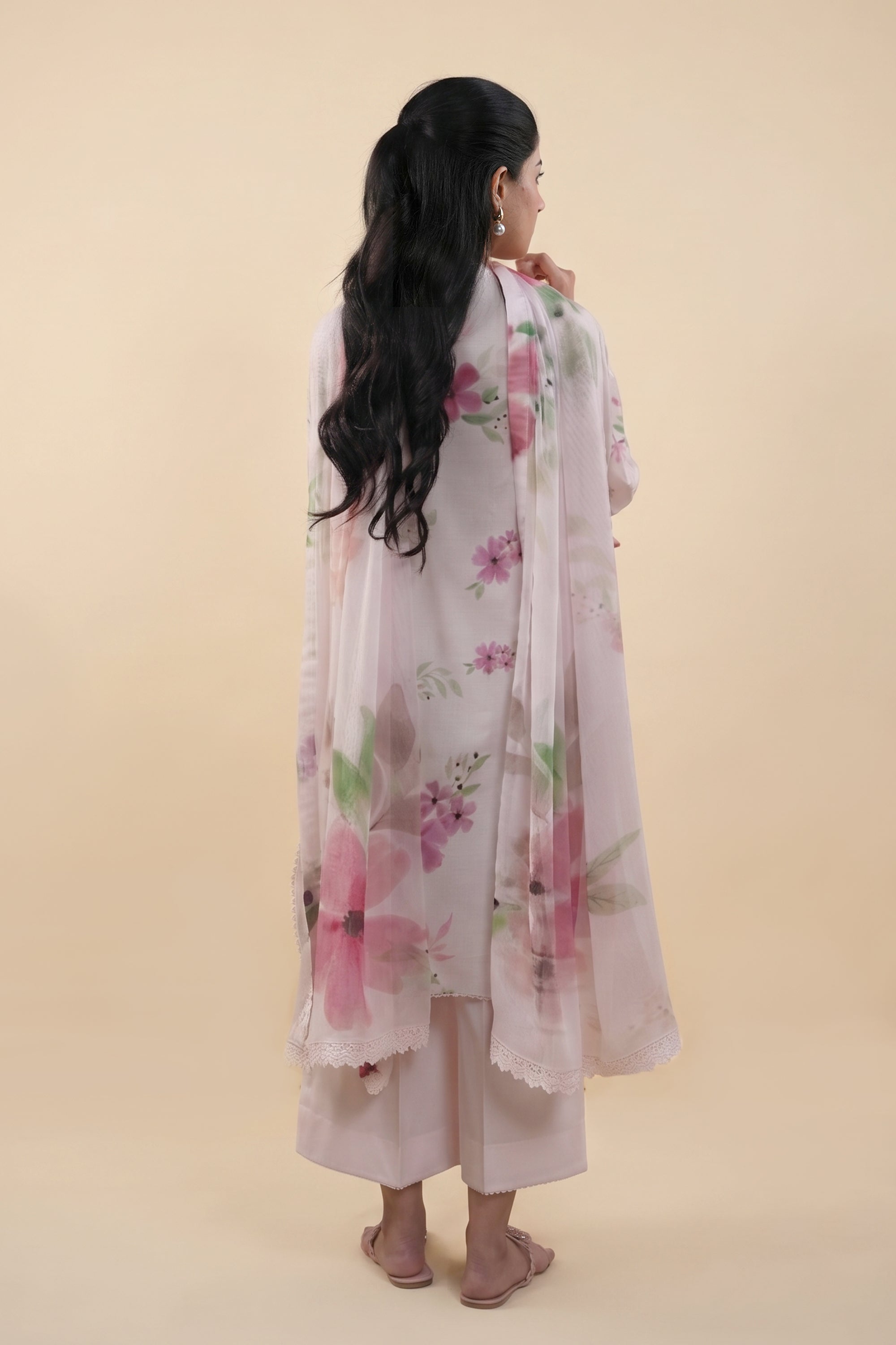 Crimson Garden - Printed Lawn Suit