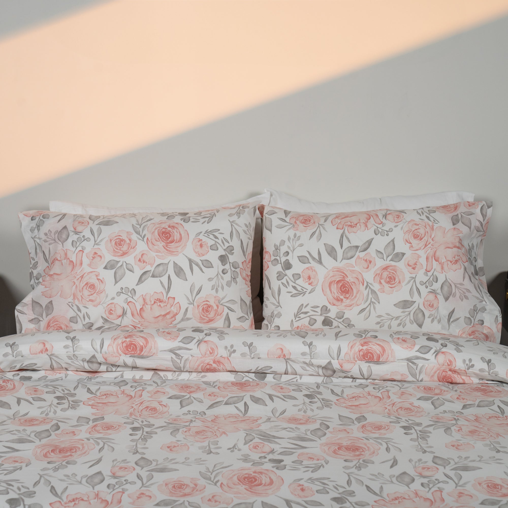 Pink Rose Duvet Cover Set