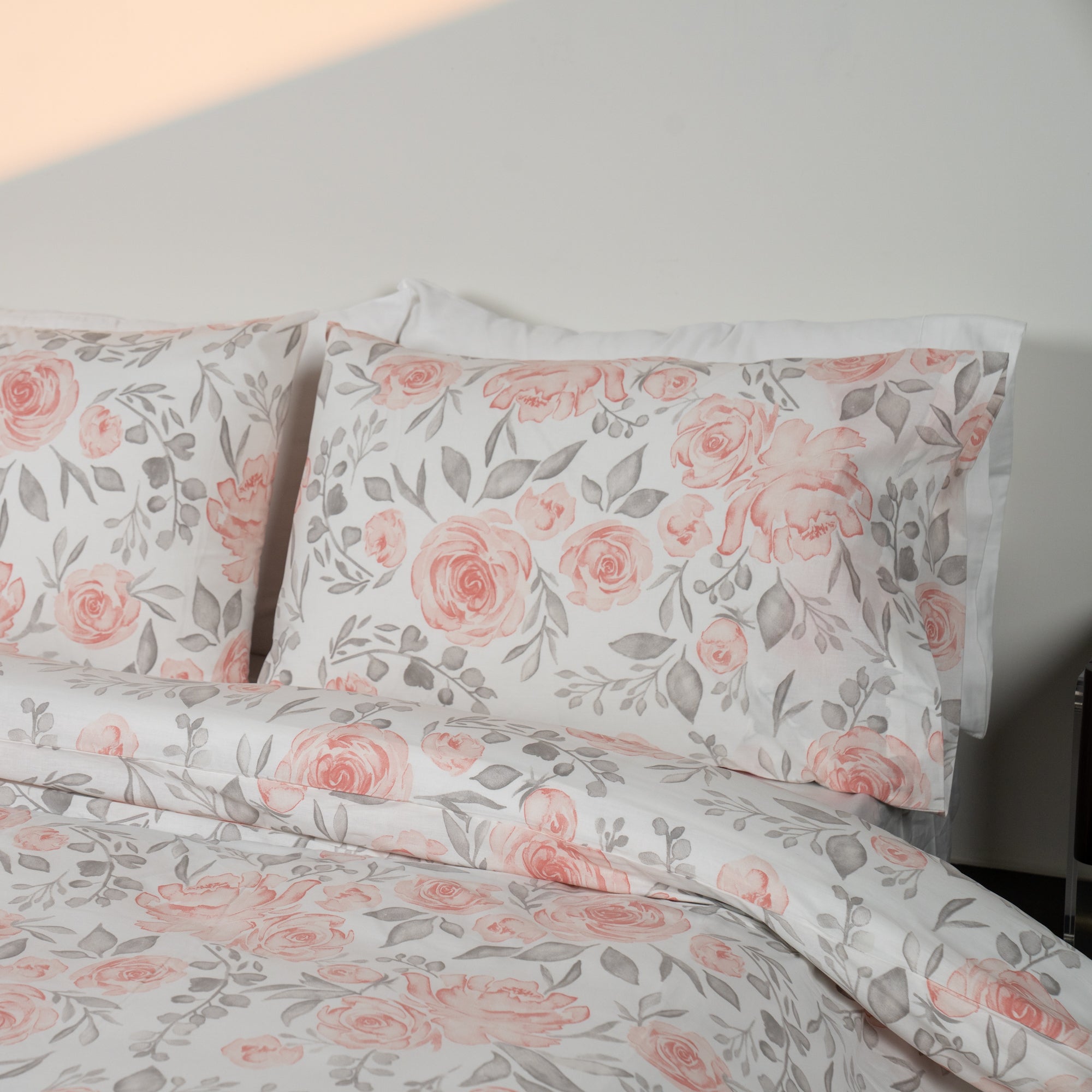 Pink Rose Duvet Cover Set