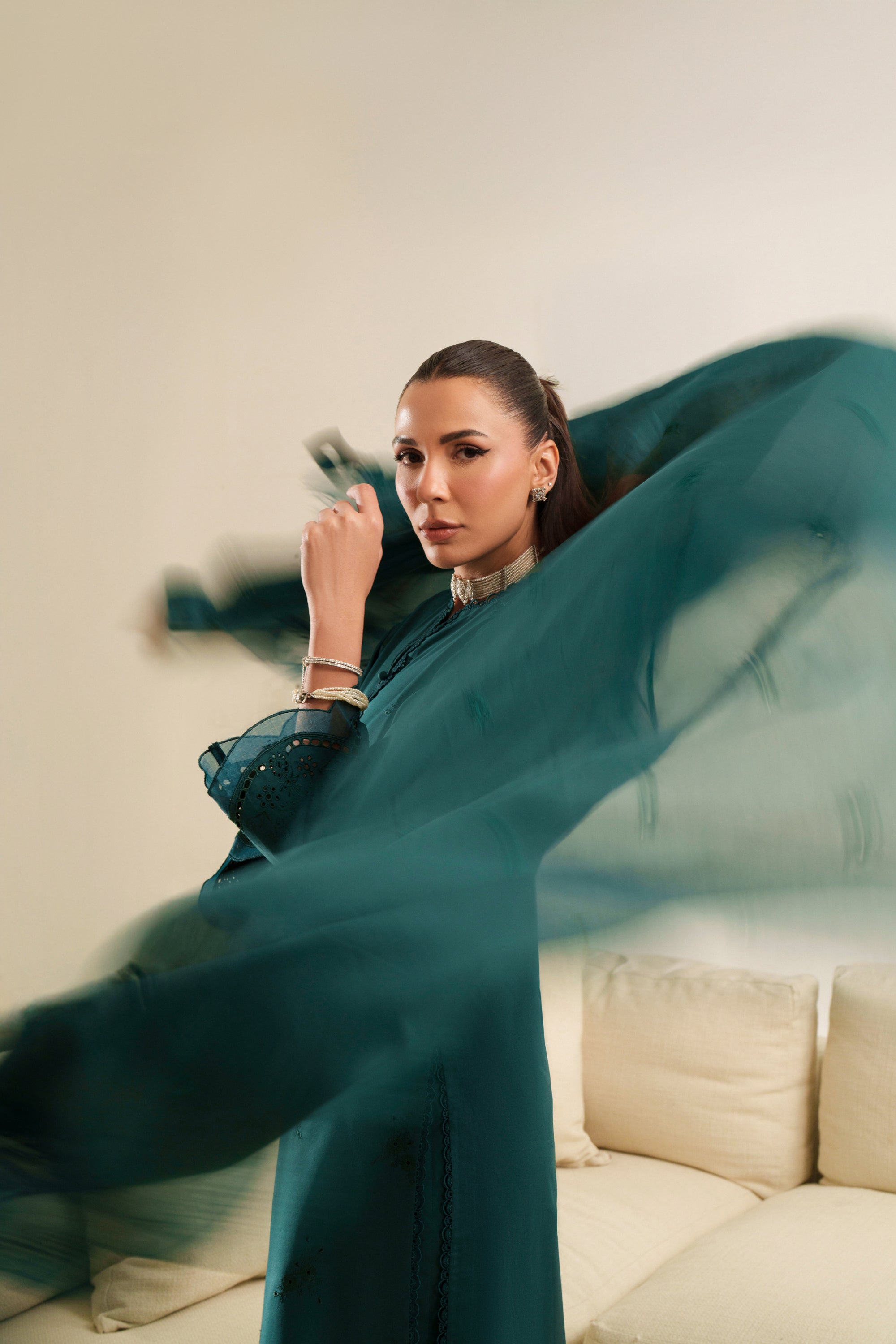 Deep Emerald - Luxury Lawn Suit