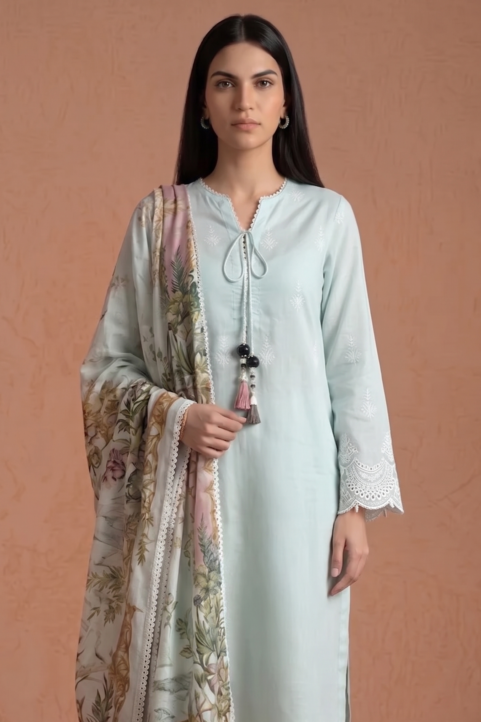 Ethereal Mint - Luxury Lawn Suit