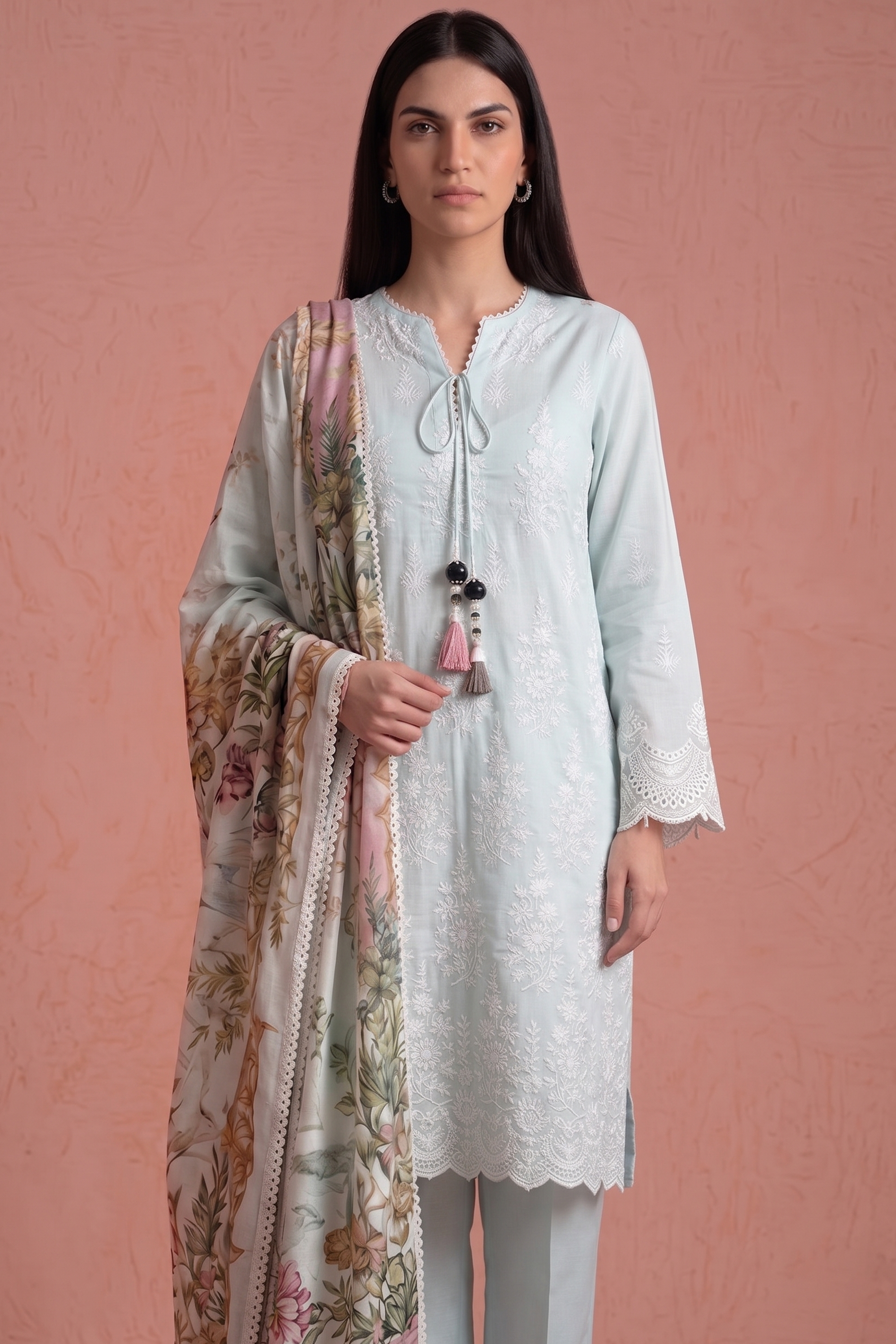 Ethereal Mint - Luxury Lawn Suit