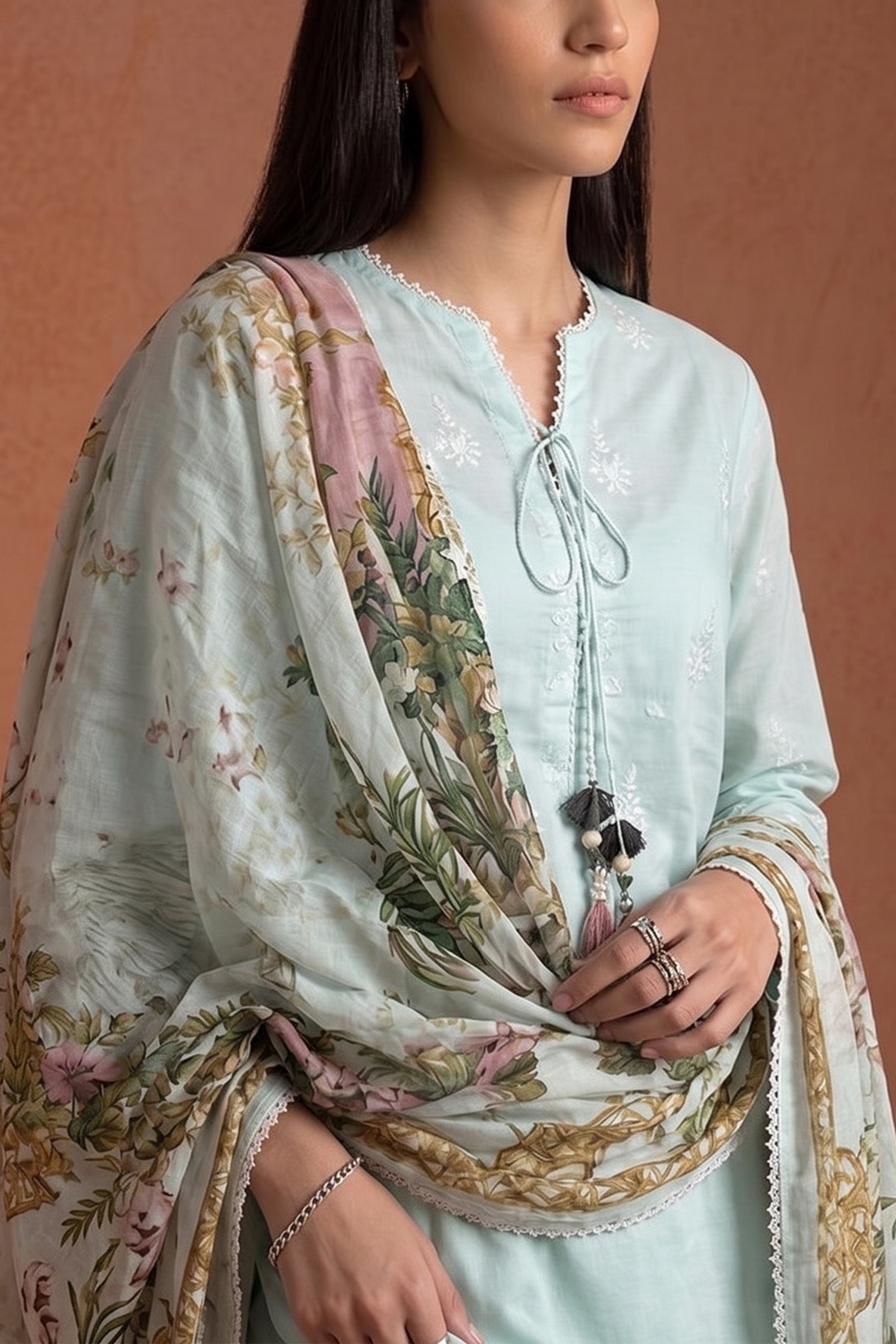 Ethereal Mint - Luxury Lawn Suit
