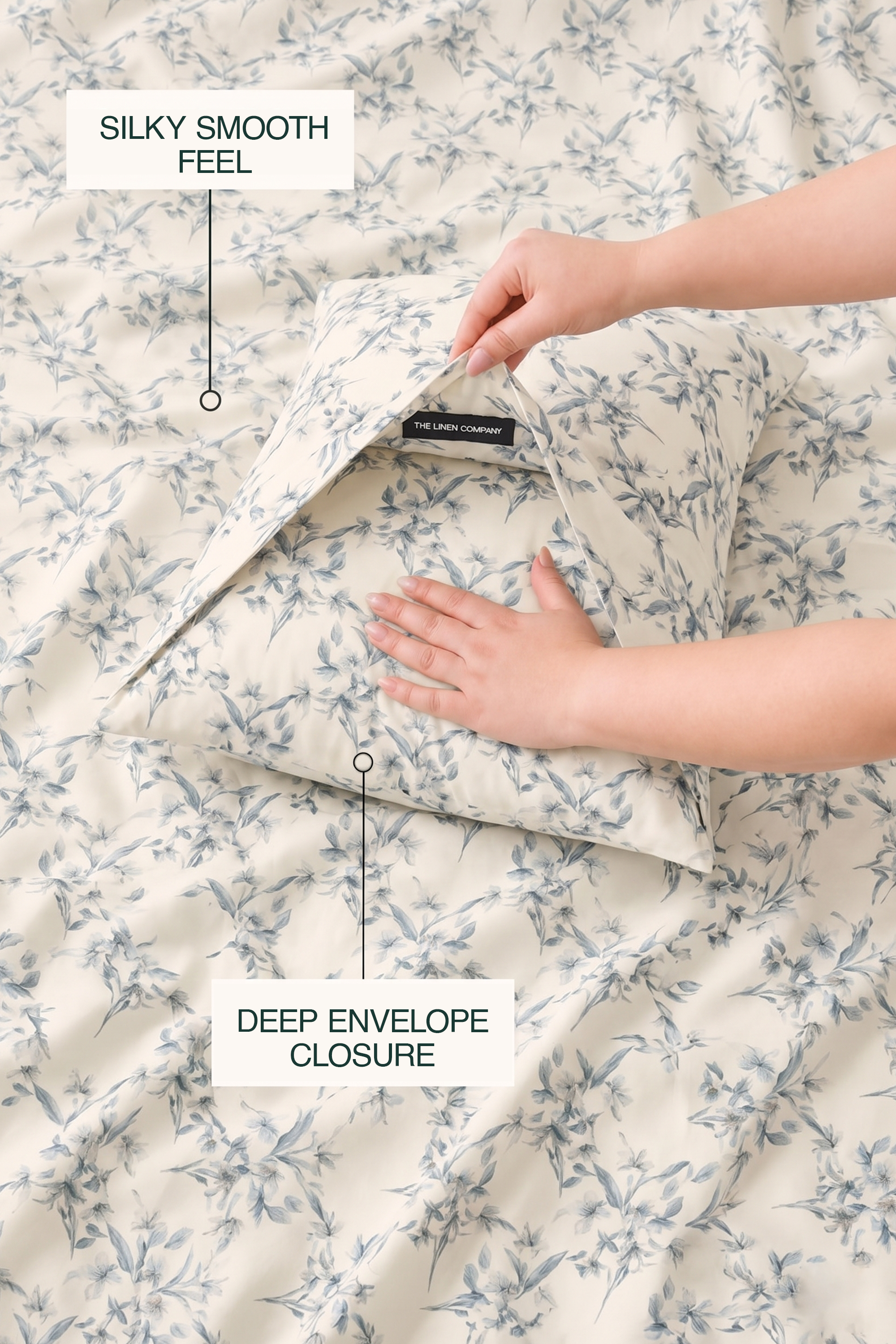 Foraged Flora Sateen Bed Sheet Set