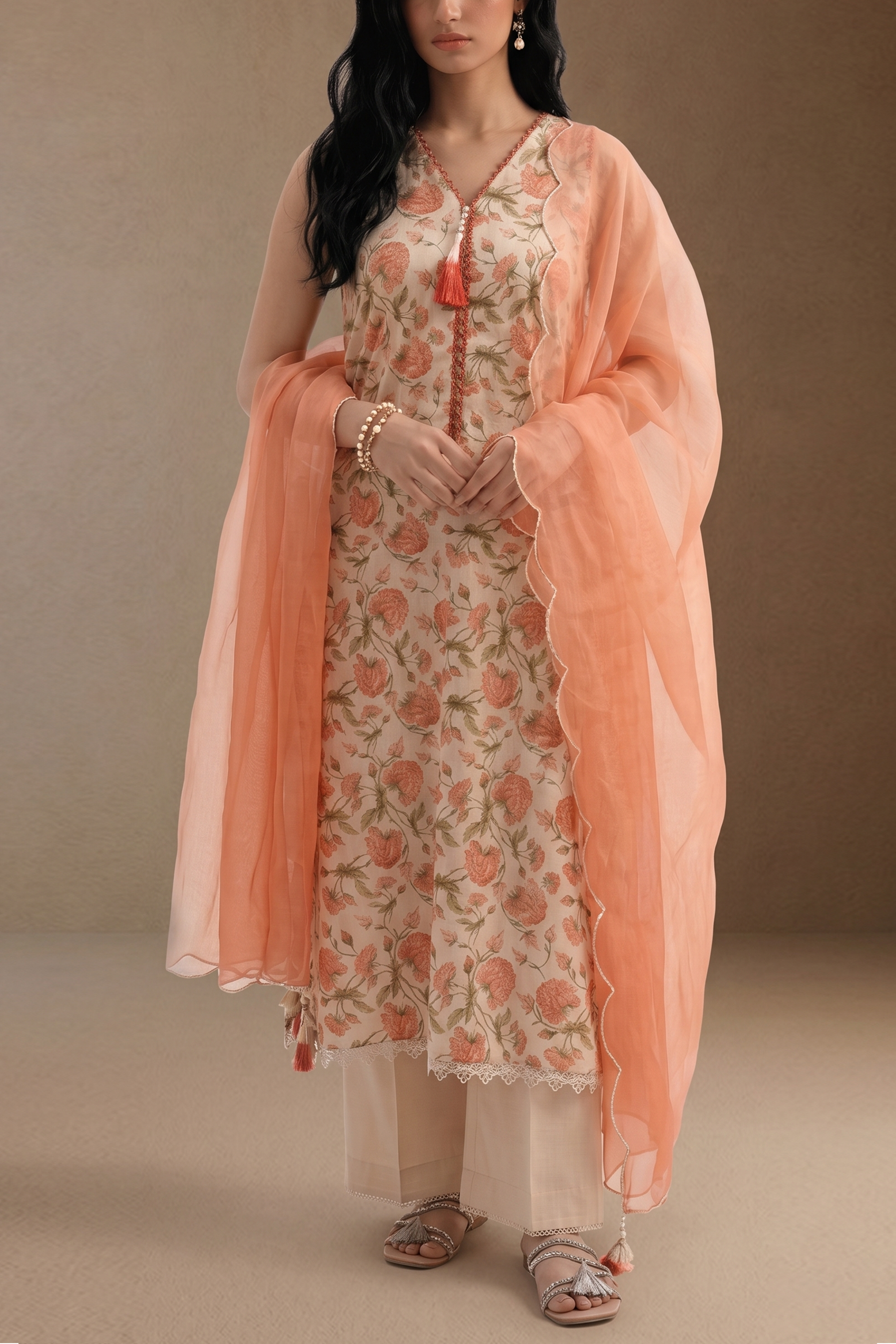 Corelle - Printed Lawn Suit
