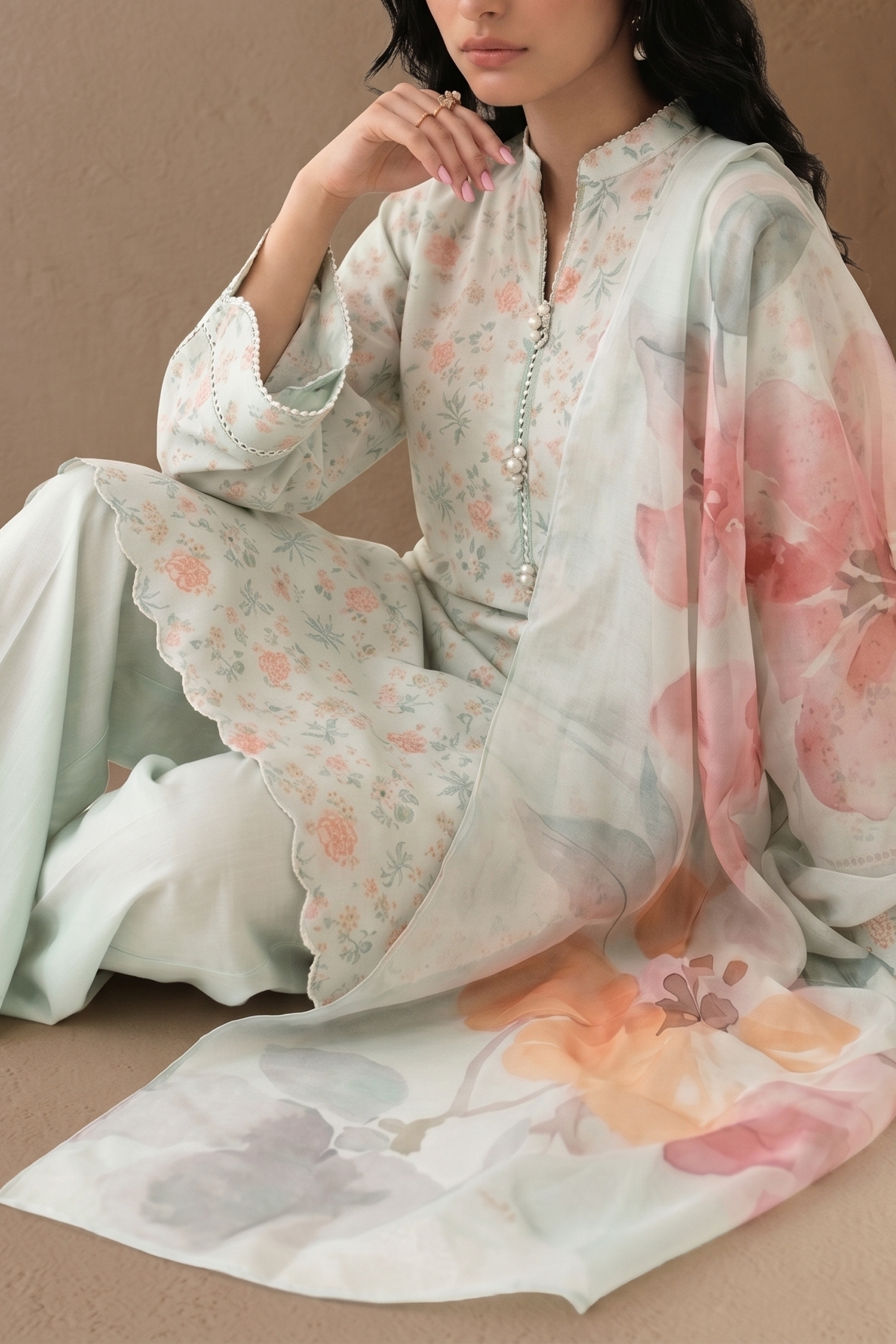 Mintscape - Printed Lawn Suit